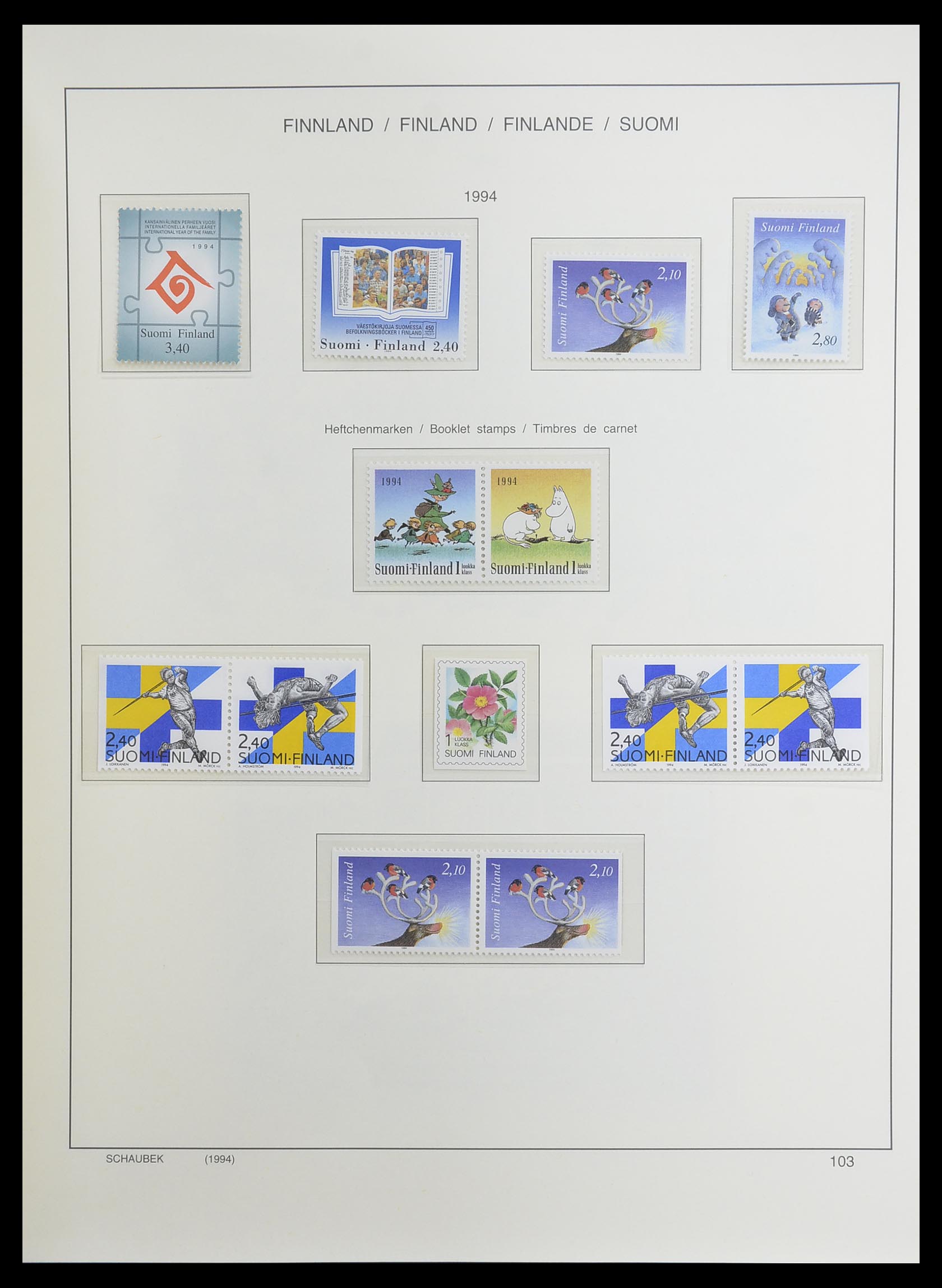 33226 142 - Postzegelverzameling 33226 Finland 1860-1996.