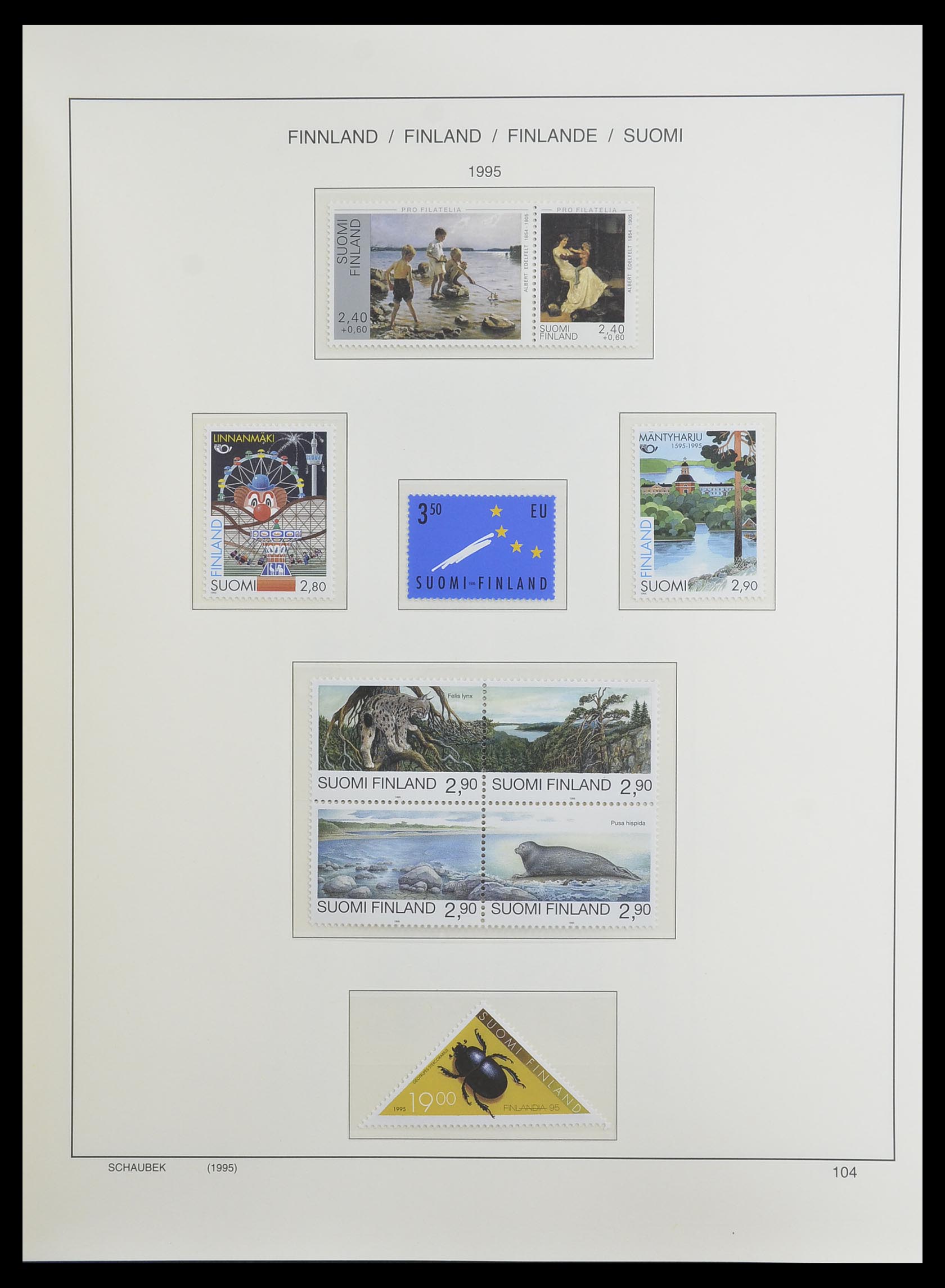 33226 145 - Postzegelverzameling 33226 Finland 1860-1996.