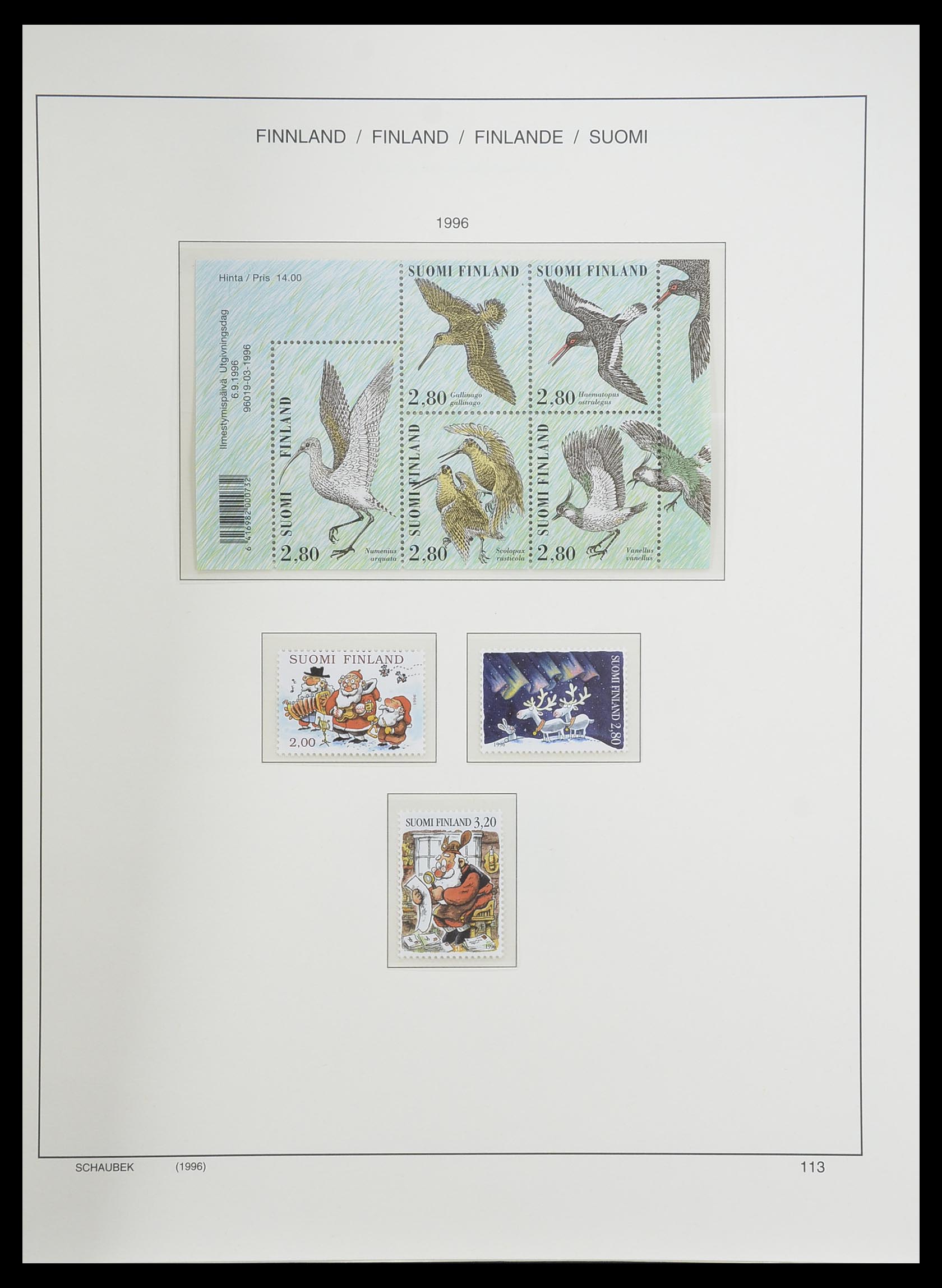 33226 155 - Postzegelverzameling 33226 Finland 1860-1996.