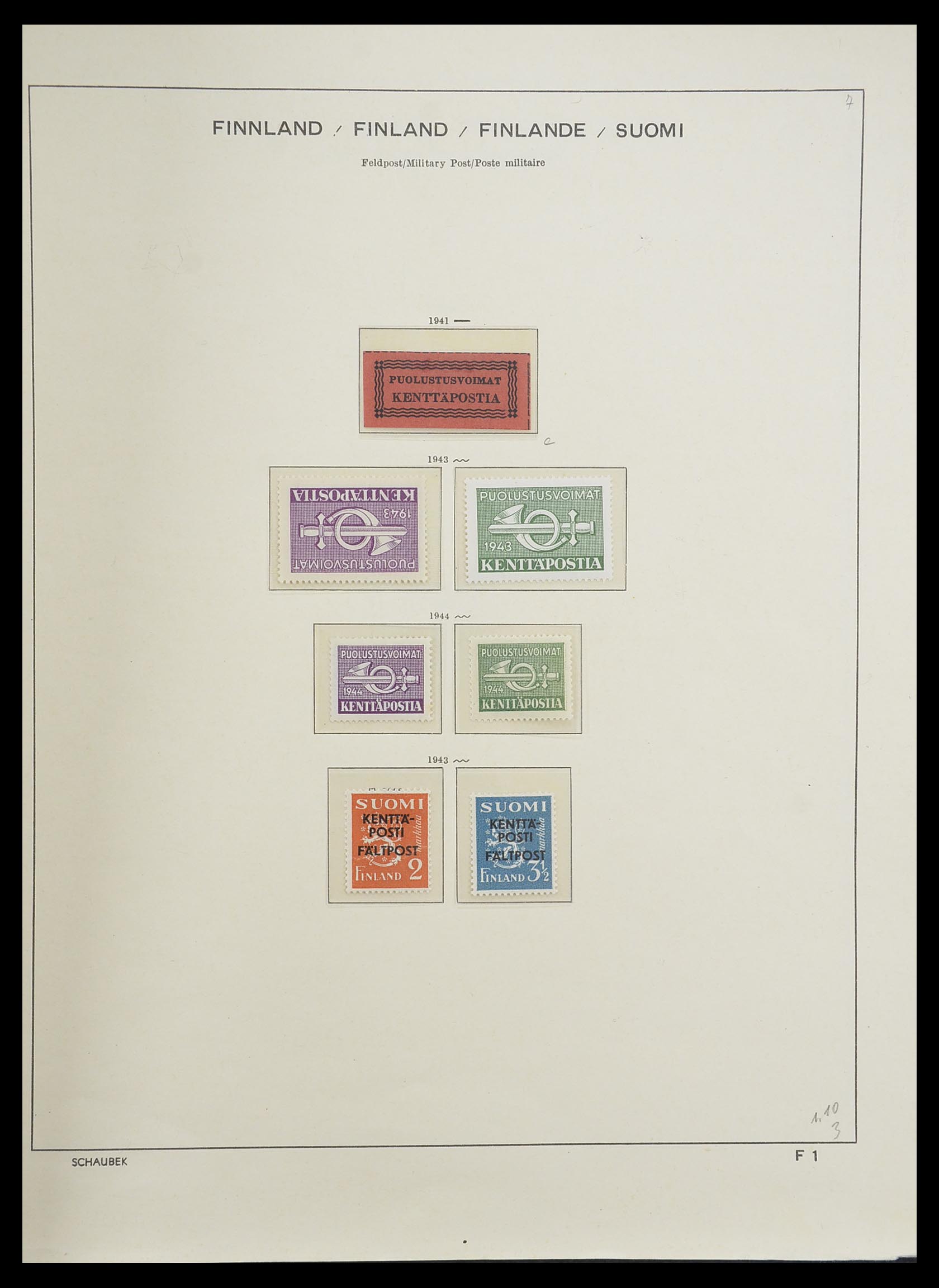 33226 156 - Postzegelverzameling 33226 Finland 1860-1996.