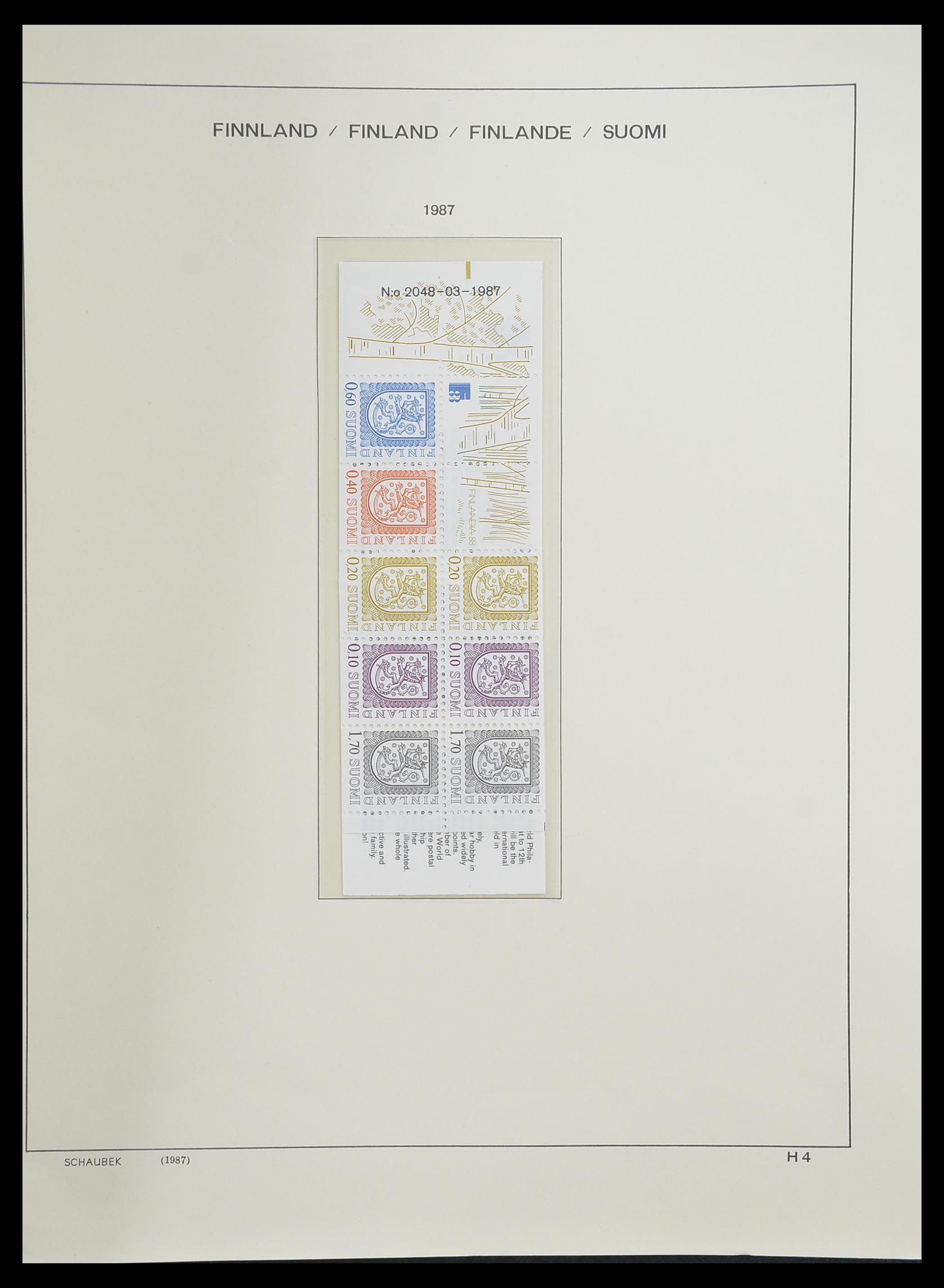 33226 162 - Postzegelverzameling 33226 Finland 1860-1996.