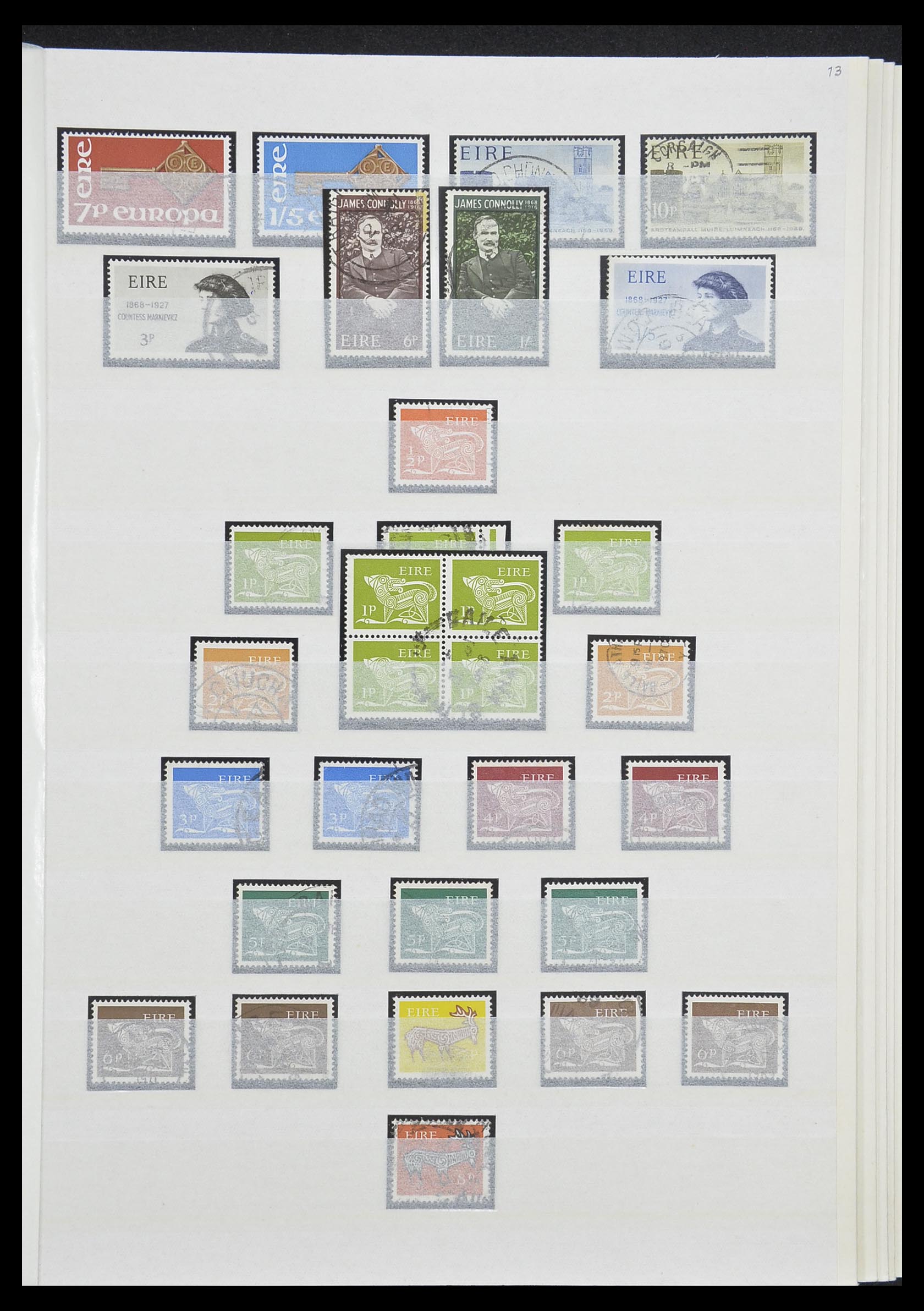 33228 013 - Postzegelverzameling 33228 Ierland 1922-2001.