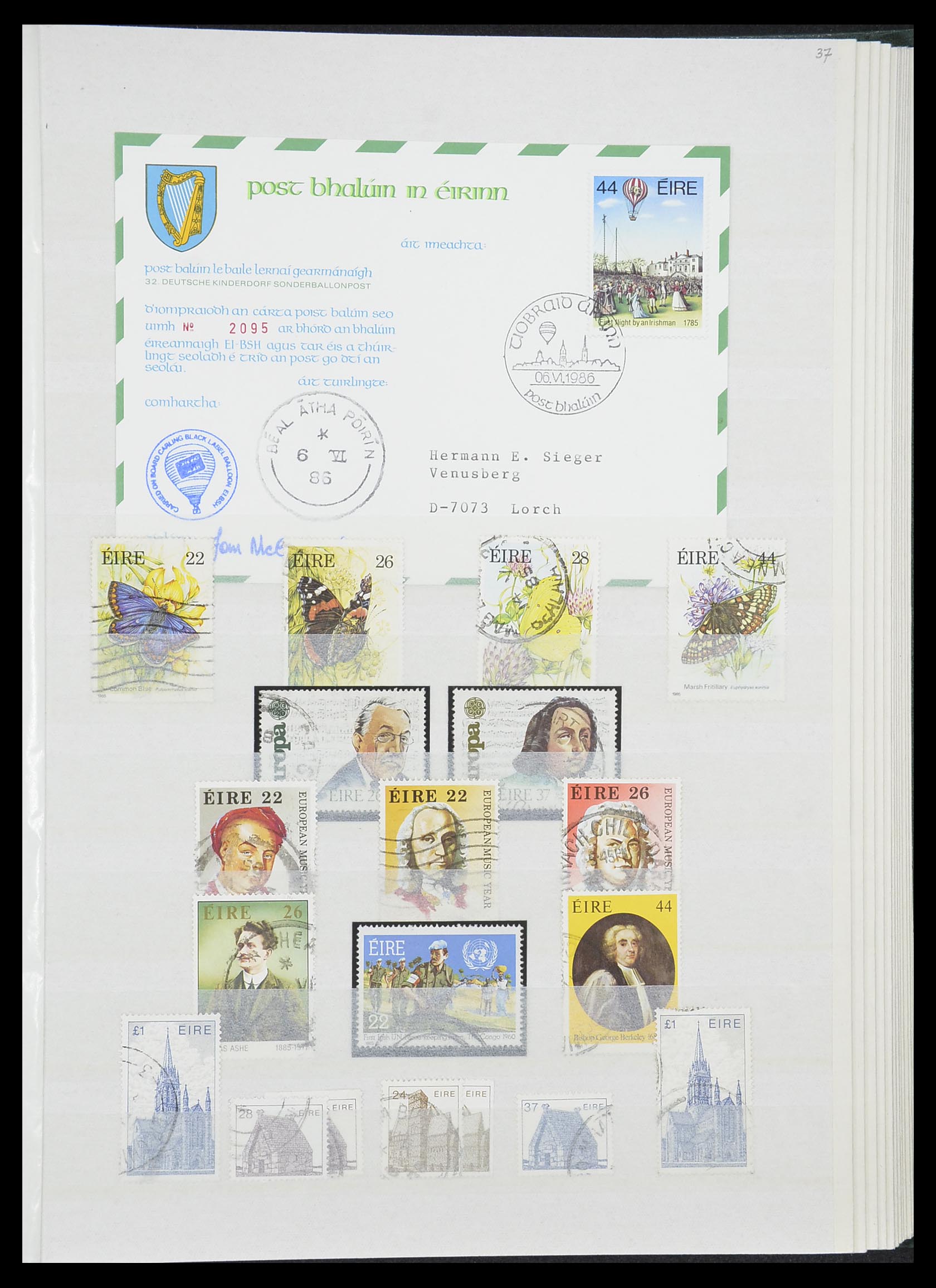 33228 037 - Postzegelverzameling 33228 Ierland 1922-2001.