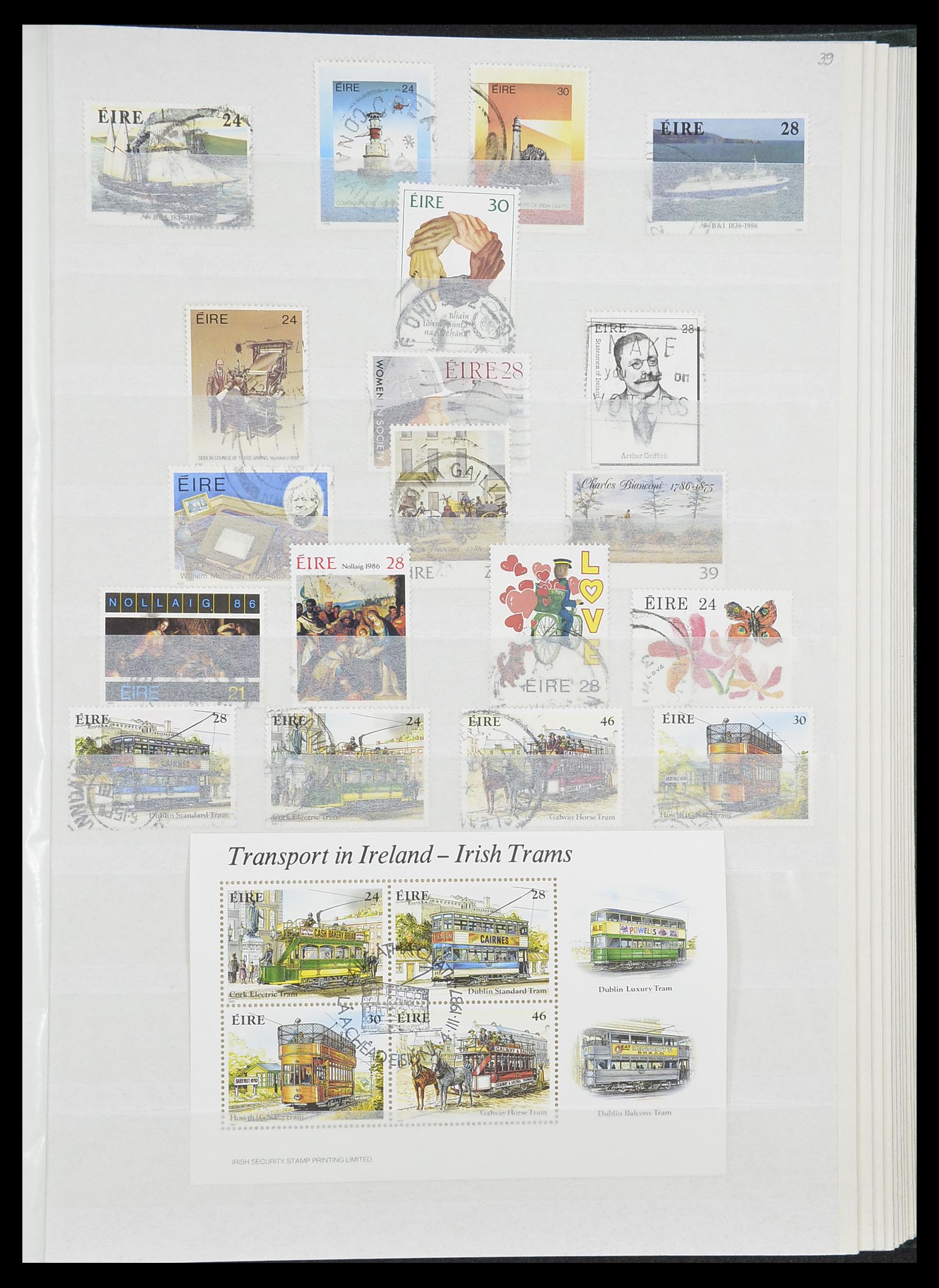 33228 038 - Postzegelverzameling 33228 Ierland 1922-2001.