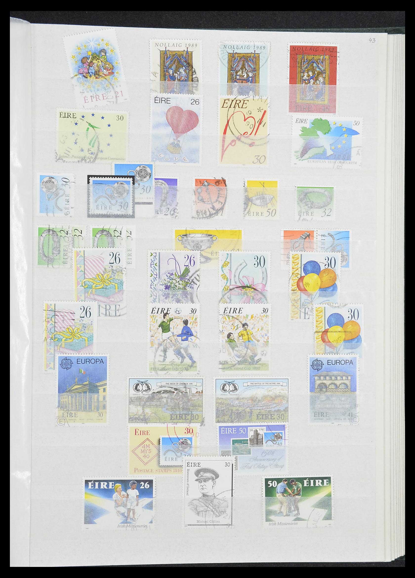 33228 042 - Postzegelverzameling 33228 Ierland 1922-2001.