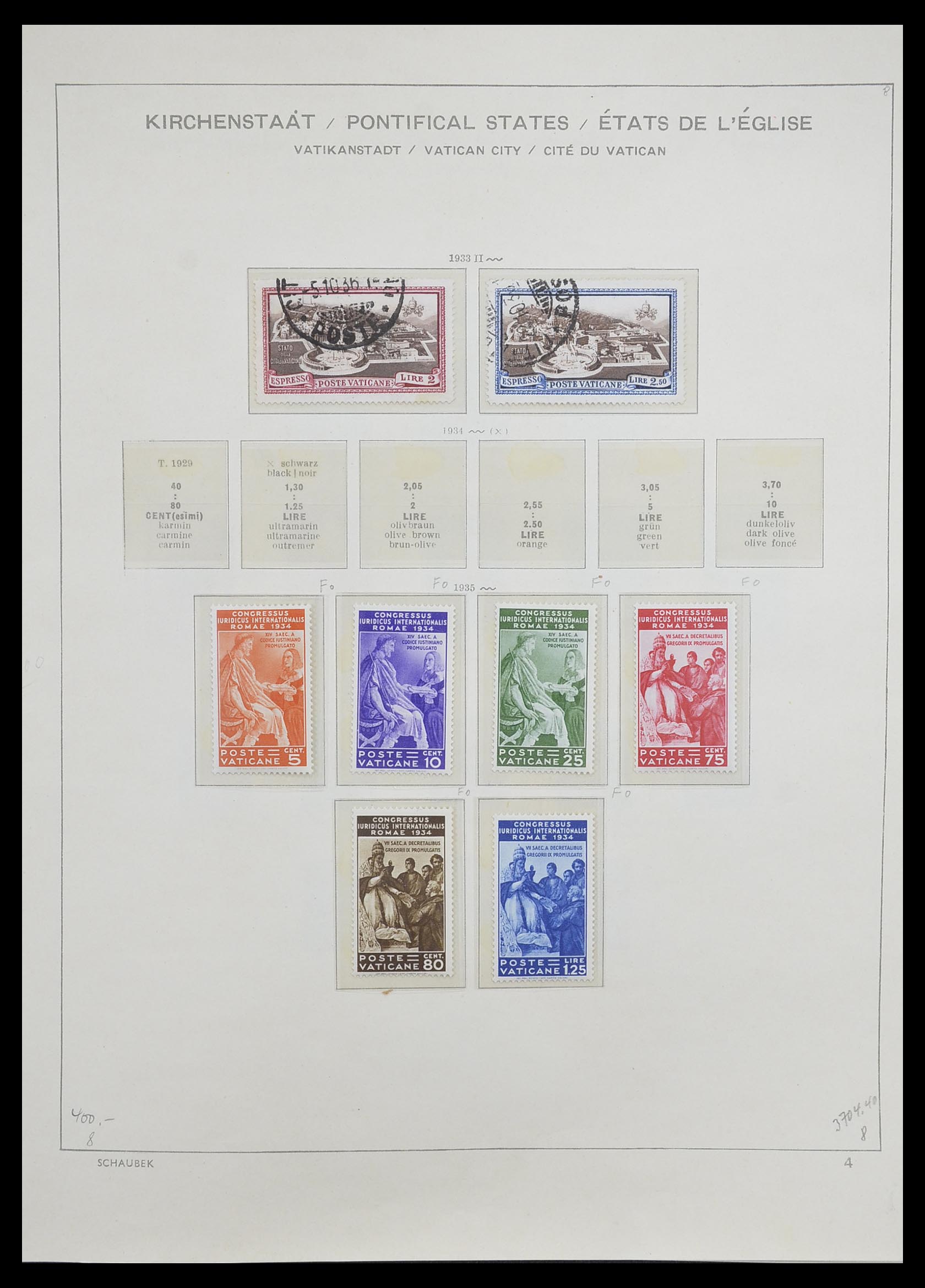 33231 005 - Postzegelverzameling 33231 Vaticaan 1852-1996.