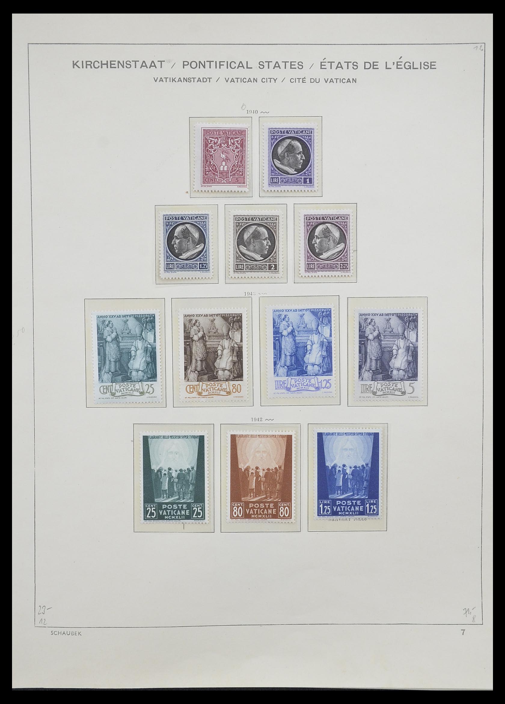 33231 008 - Postzegelverzameling 33231 Vaticaan 1852-1996.