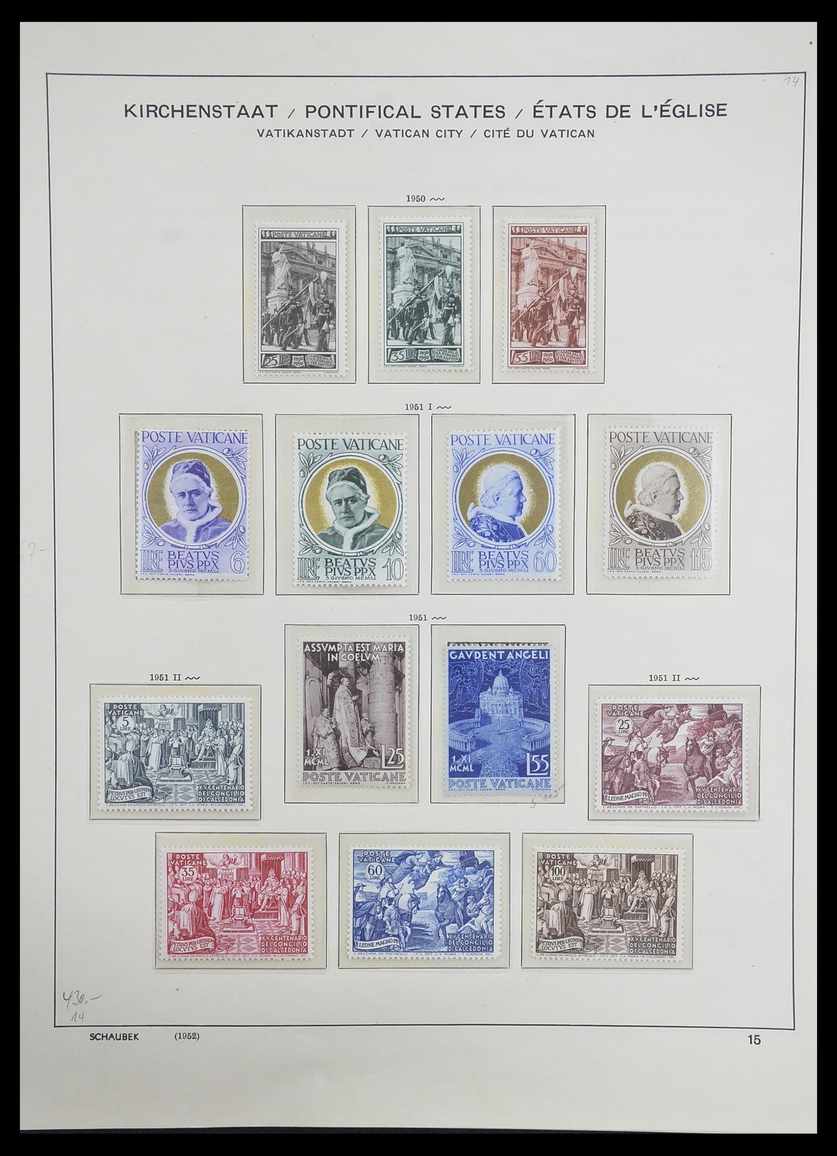 33231 016 - Postzegelverzameling 33231 Vaticaan 1852-1996.