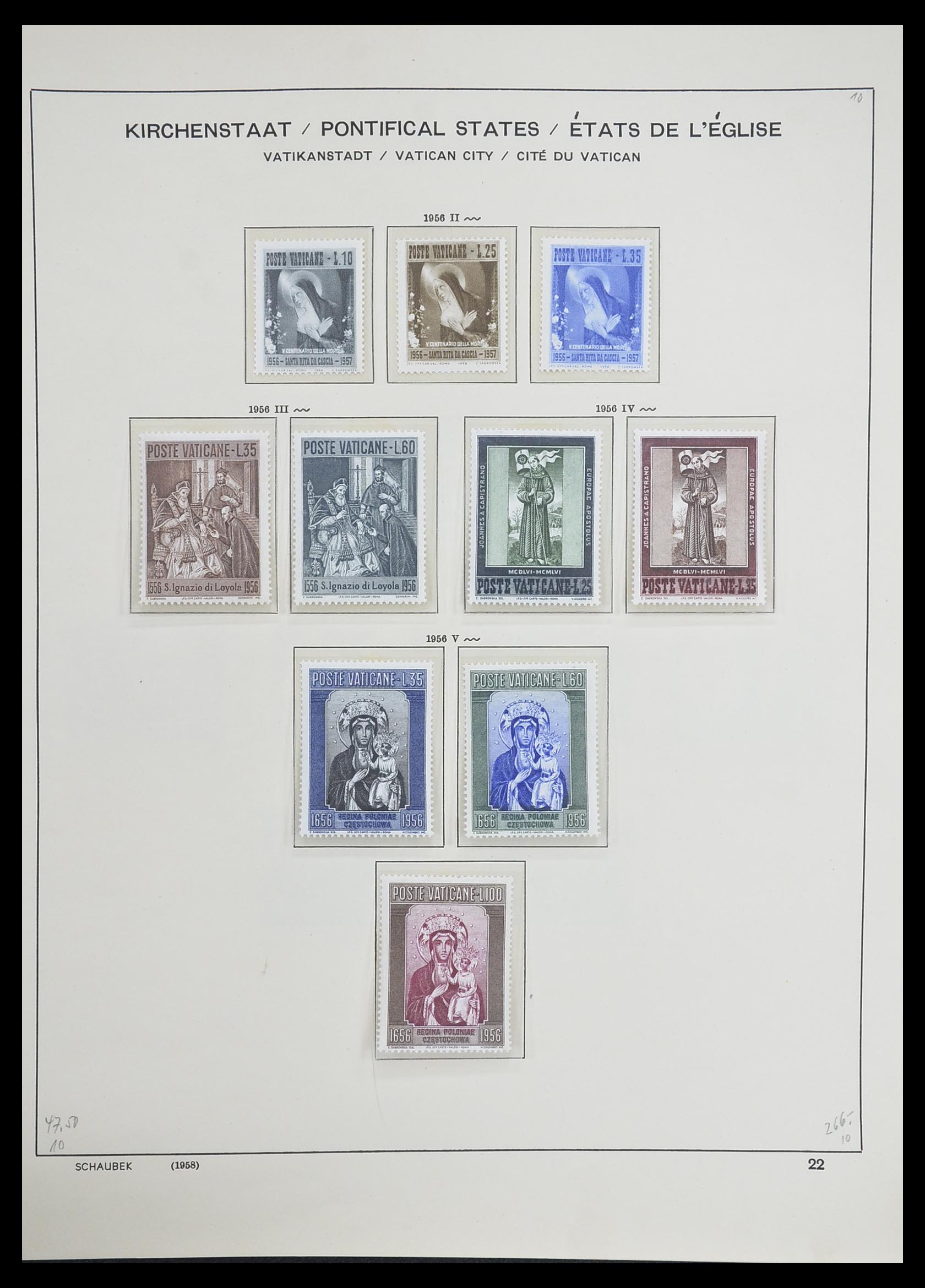 33231 024 - Postzegelverzameling 33231 Vaticaan 1852-1996.