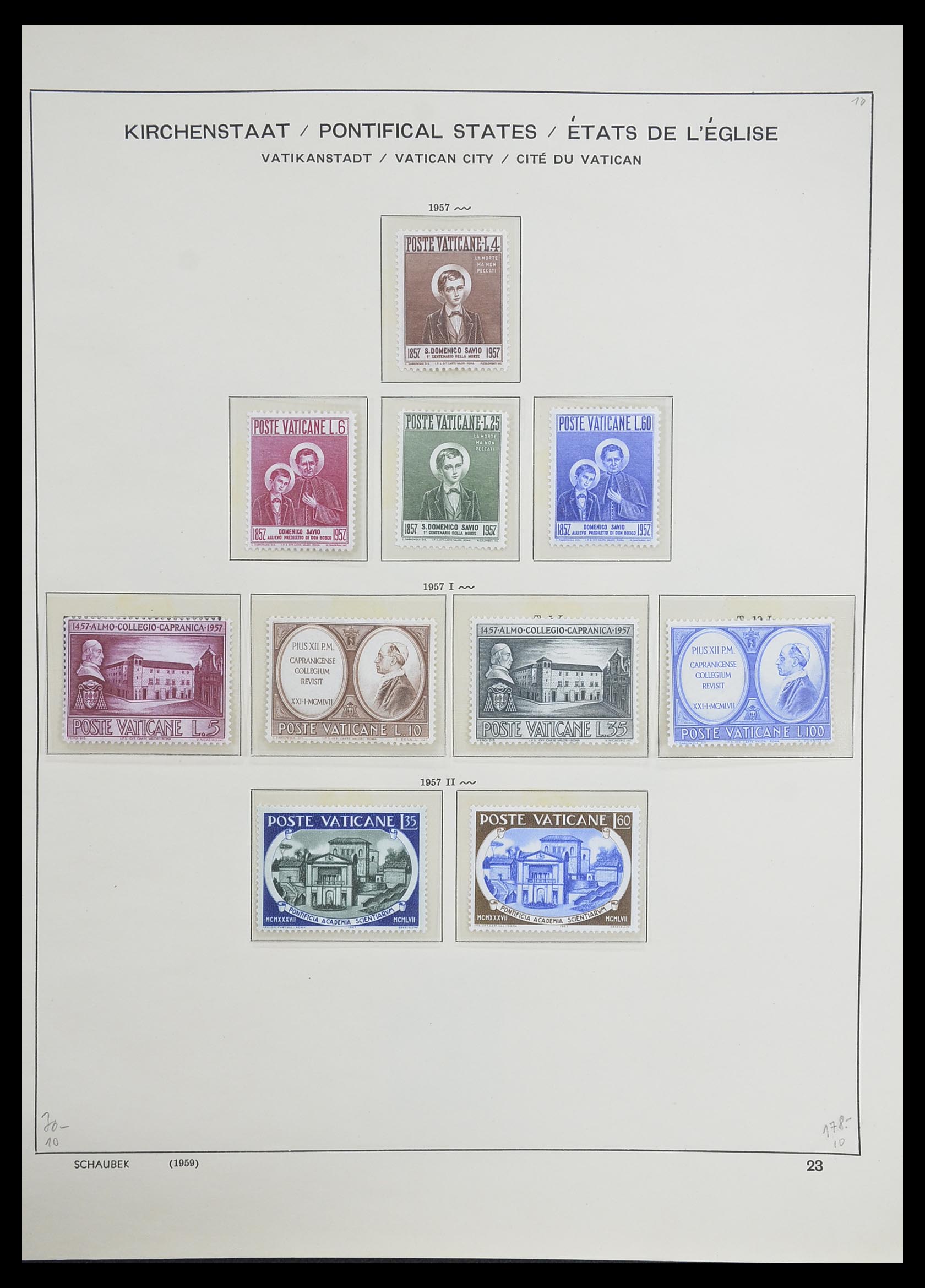 33231 025 - Postzegelverzameling 33231 Vaticaan 1852-1996.