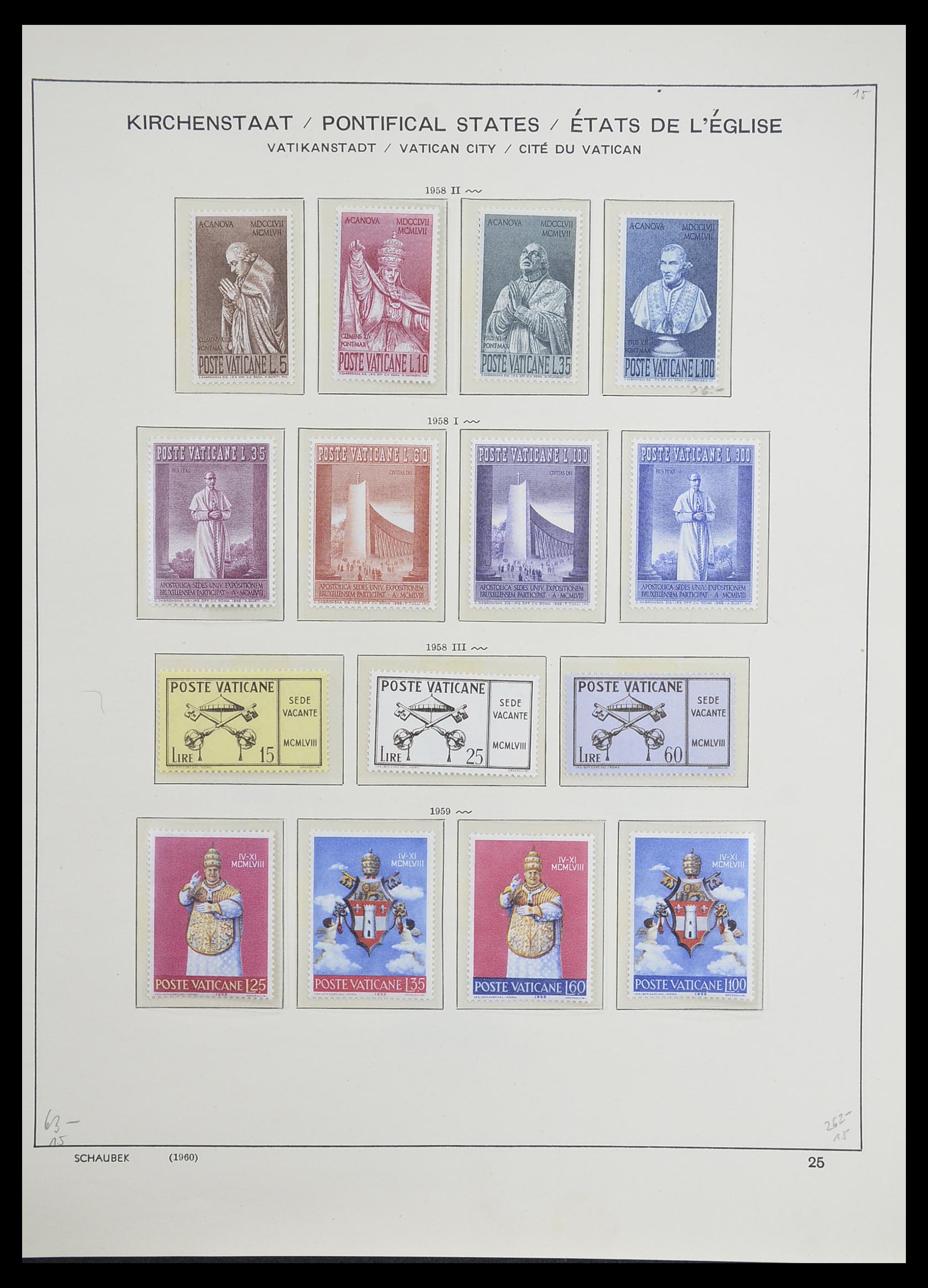 33231 028 - Postzegelverzameling 33231 Vaticaan 1852-1996.