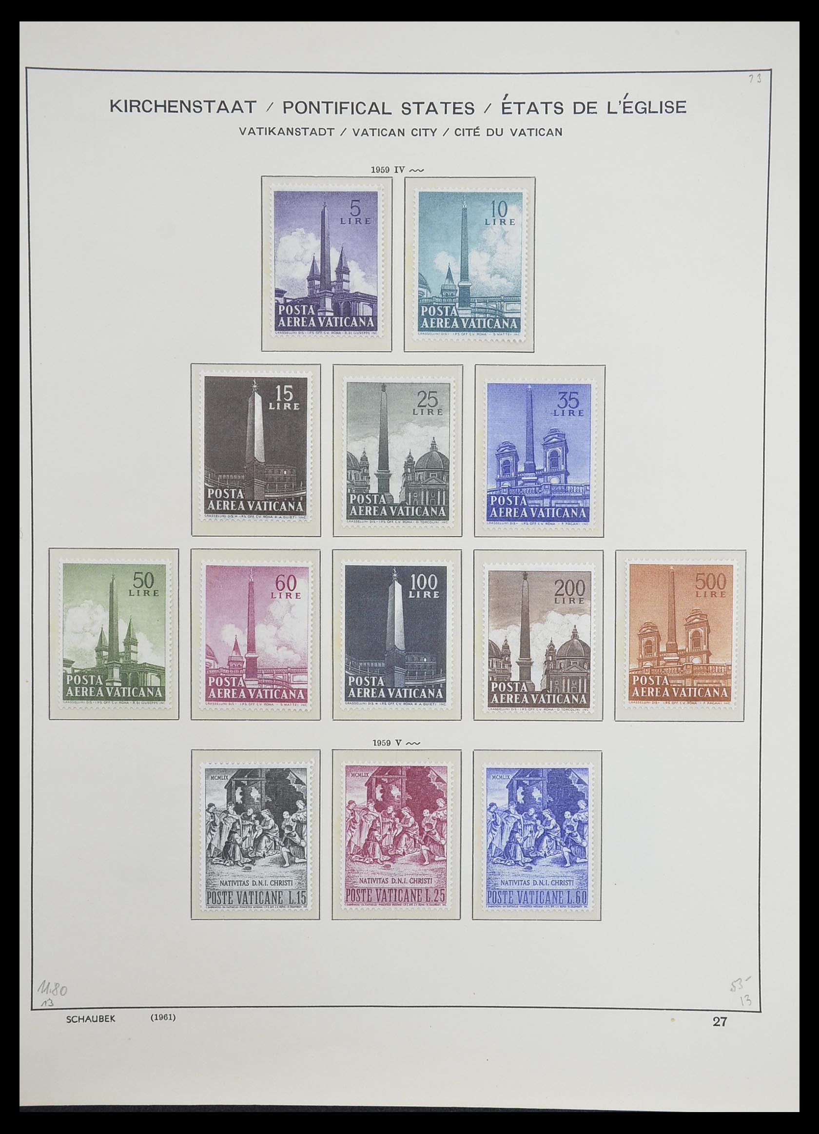 33231 030 - Postzegelverzameling 33231 Vaticaan 1852-1996.