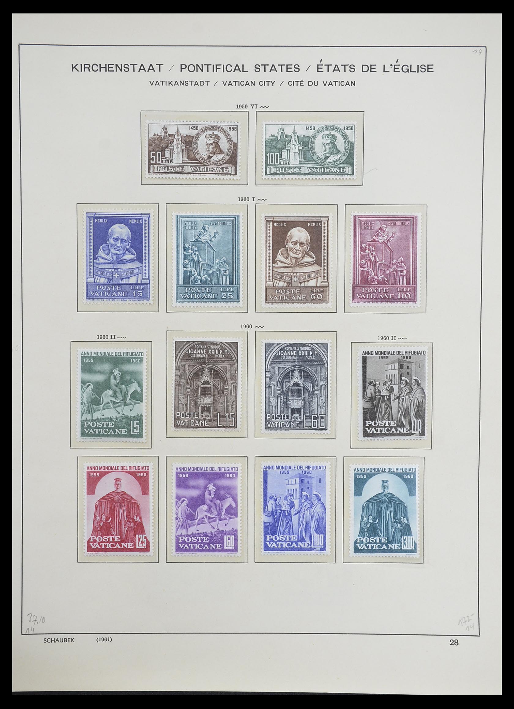 33231 031 - Postzegelverzameling 33231 Vaticaan 1852-1996.