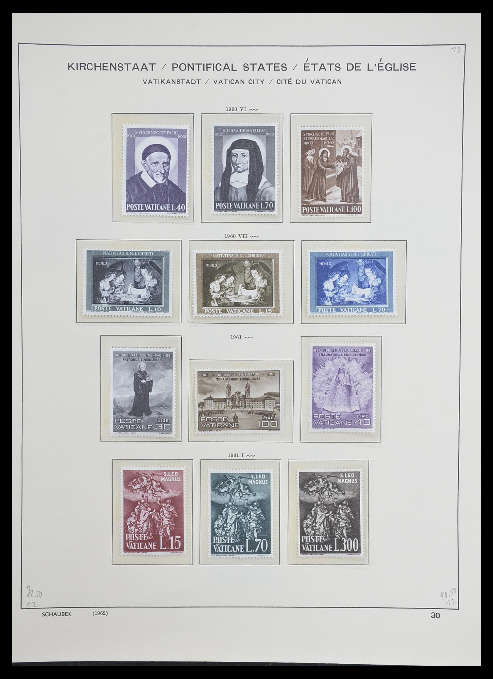 33231 033 - Postzegelverzameling 33231 Vaticaan 1852-1996.