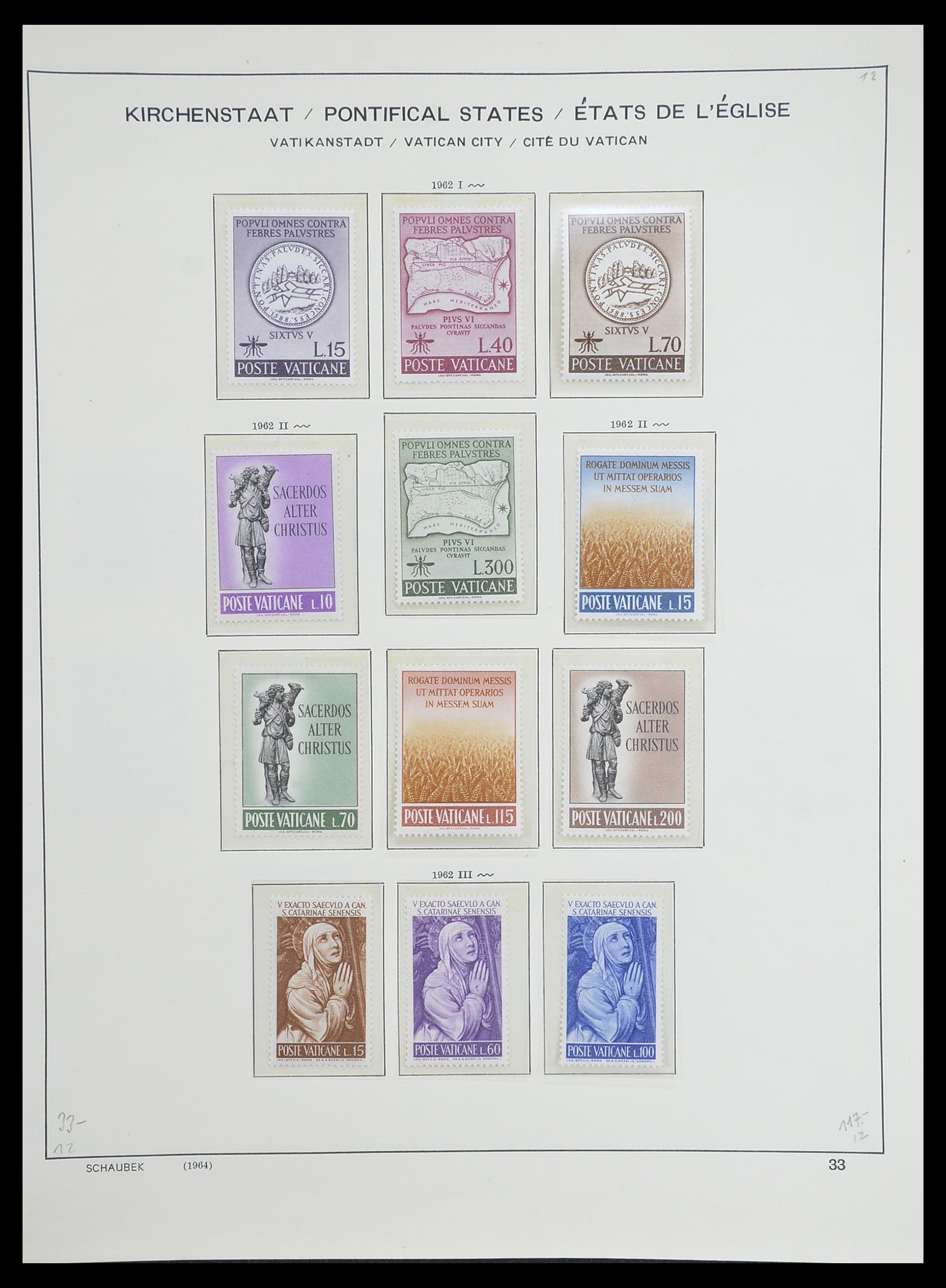 33231 036 - Postzegelverzameling 33231 Vaticaan 1852-1996.