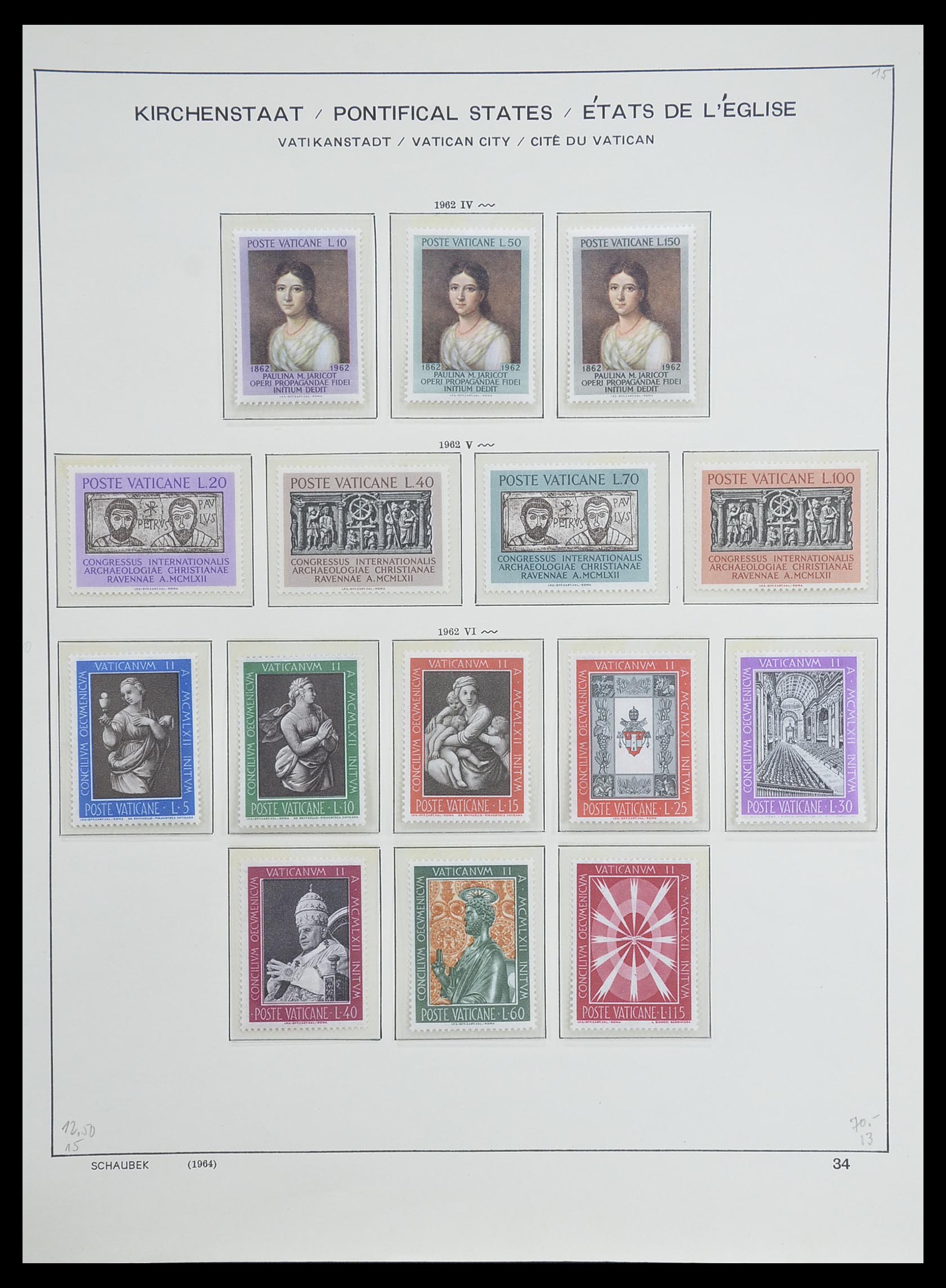 33231 037 - Postzegelverzameling 33231 Vaticaan 1852-1996.