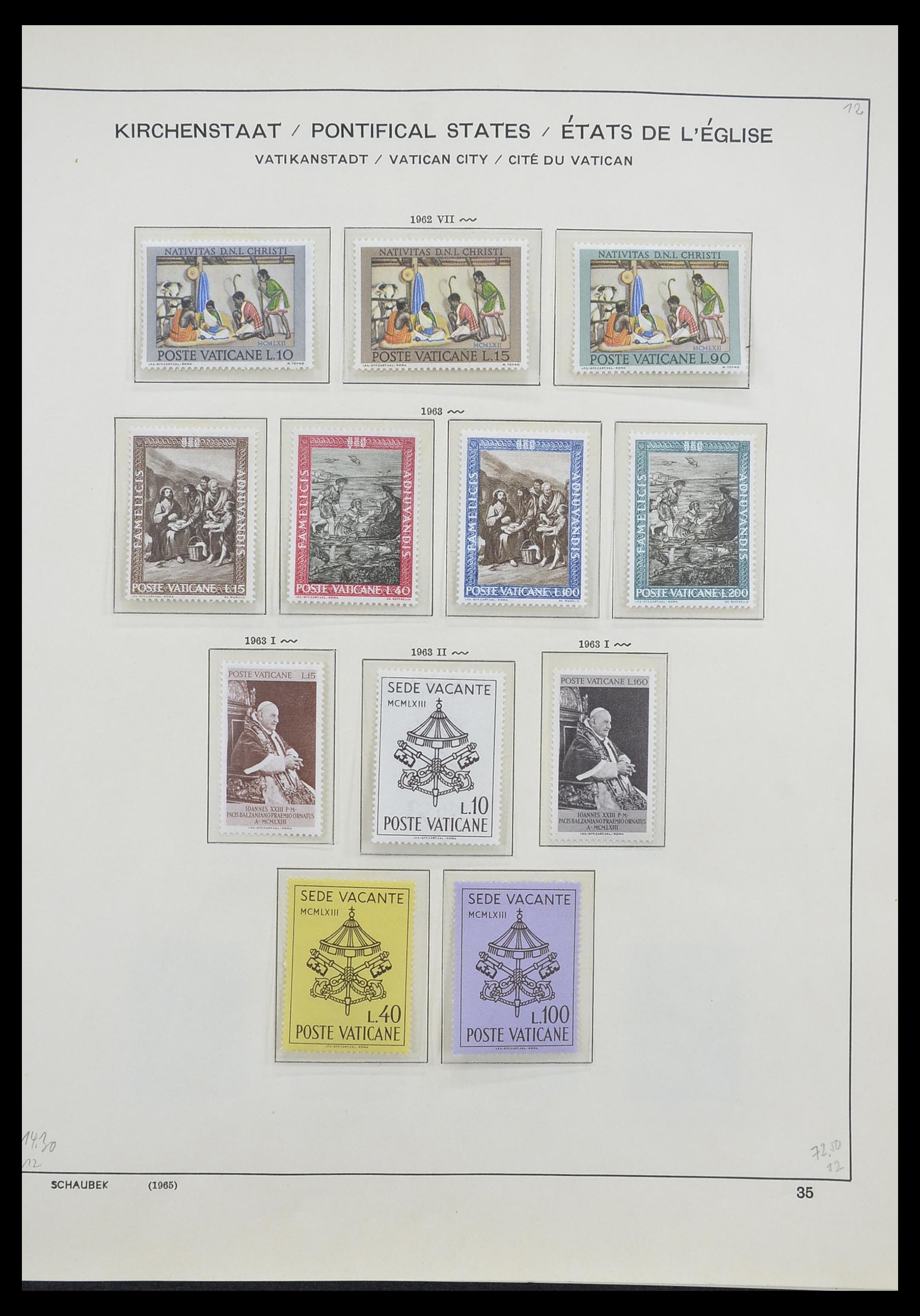 33231 038 - Postzegelverzameling 33231 Vaticaan 1852-1996.
