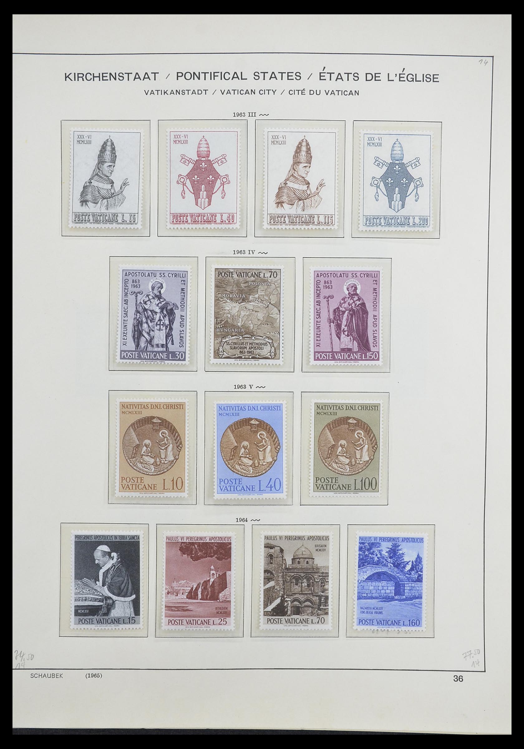 33231 039 - Postzegelverzameling 33231 Vaticaan 1852-1996.