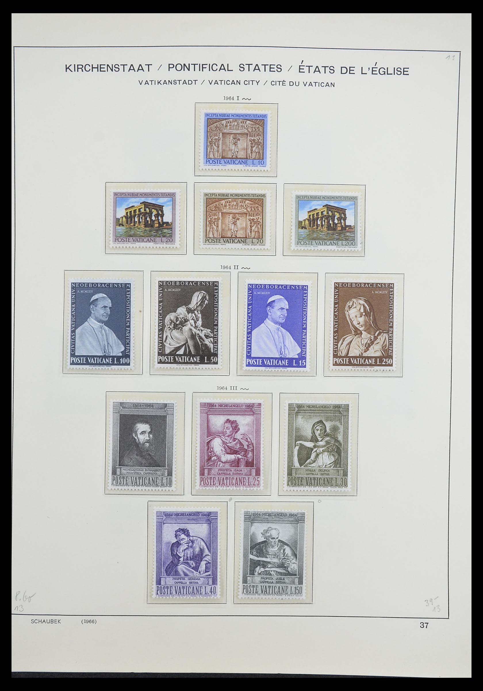 33231 040 - Postzegelverzameling 33231 Vaticaan 1852-1996.