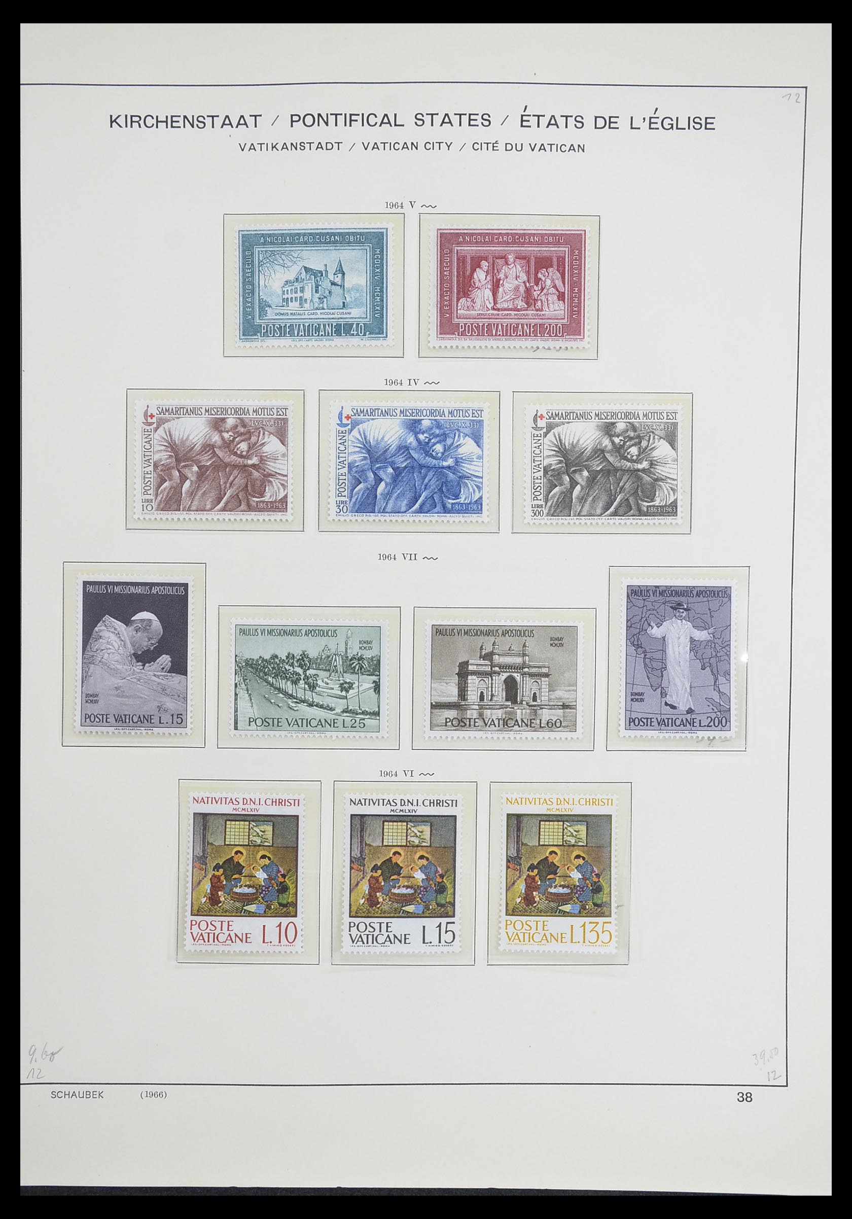 33231 041 - Postzegelverzameling 33231 Vaticaan 1852-1996.