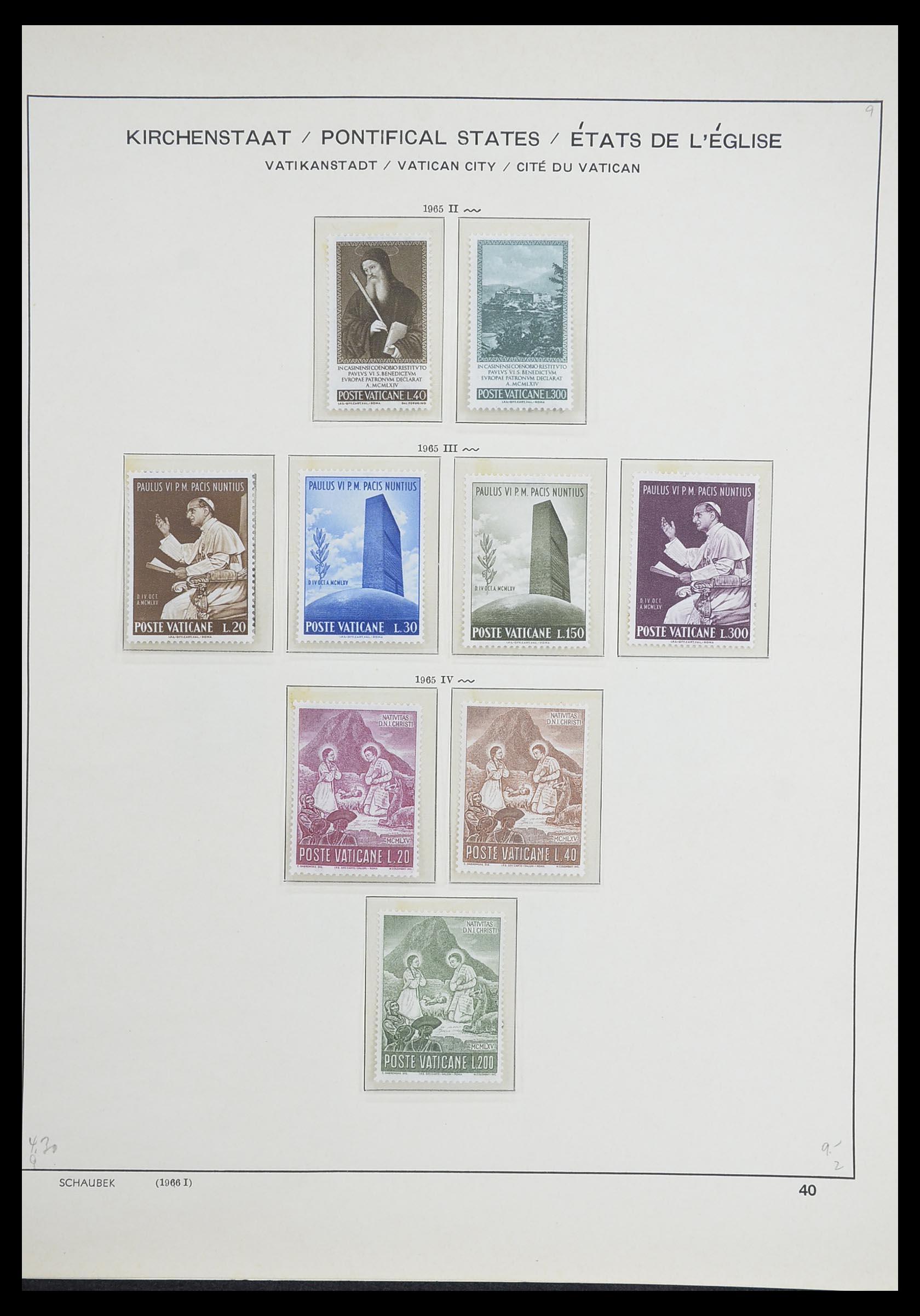 33231 043 - Postzegelverzameling 33231 Vaticaan 1852-1996.