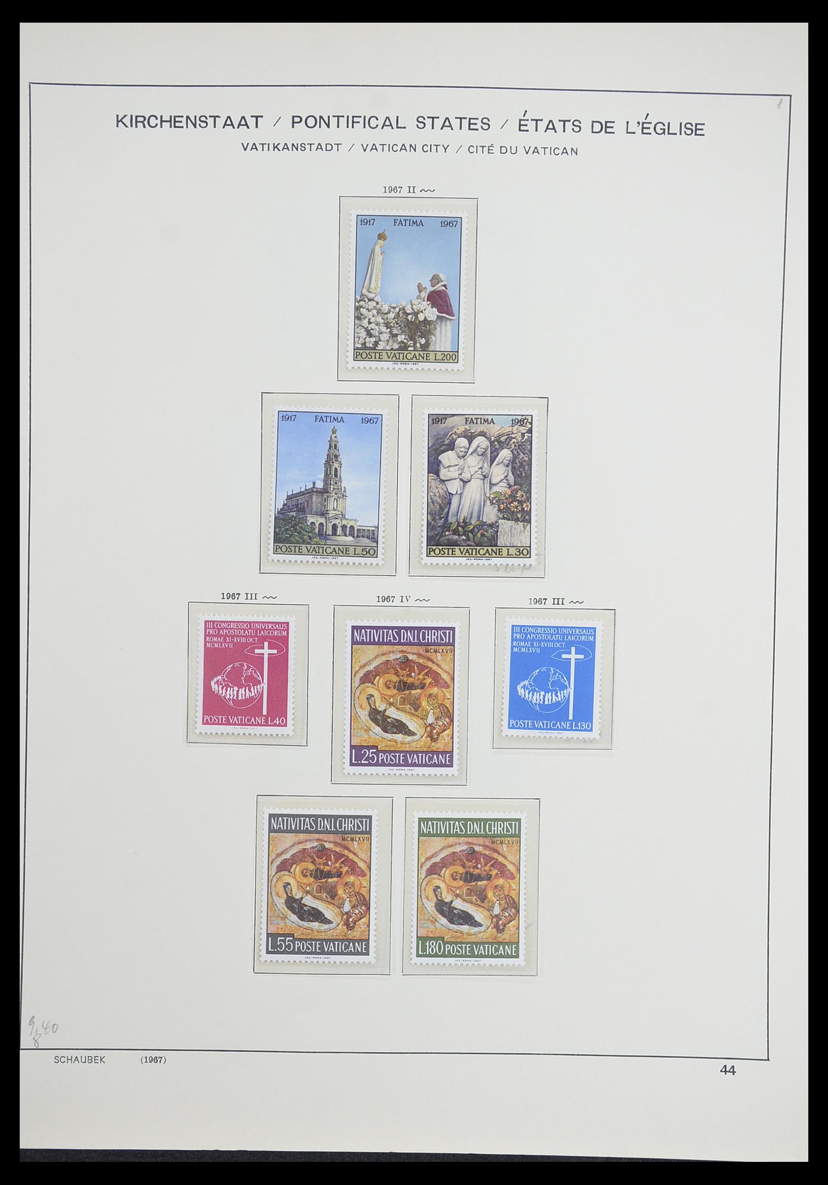 33231 047 - Postzegelverzameling 33231 Vaticaan 1852-1996.