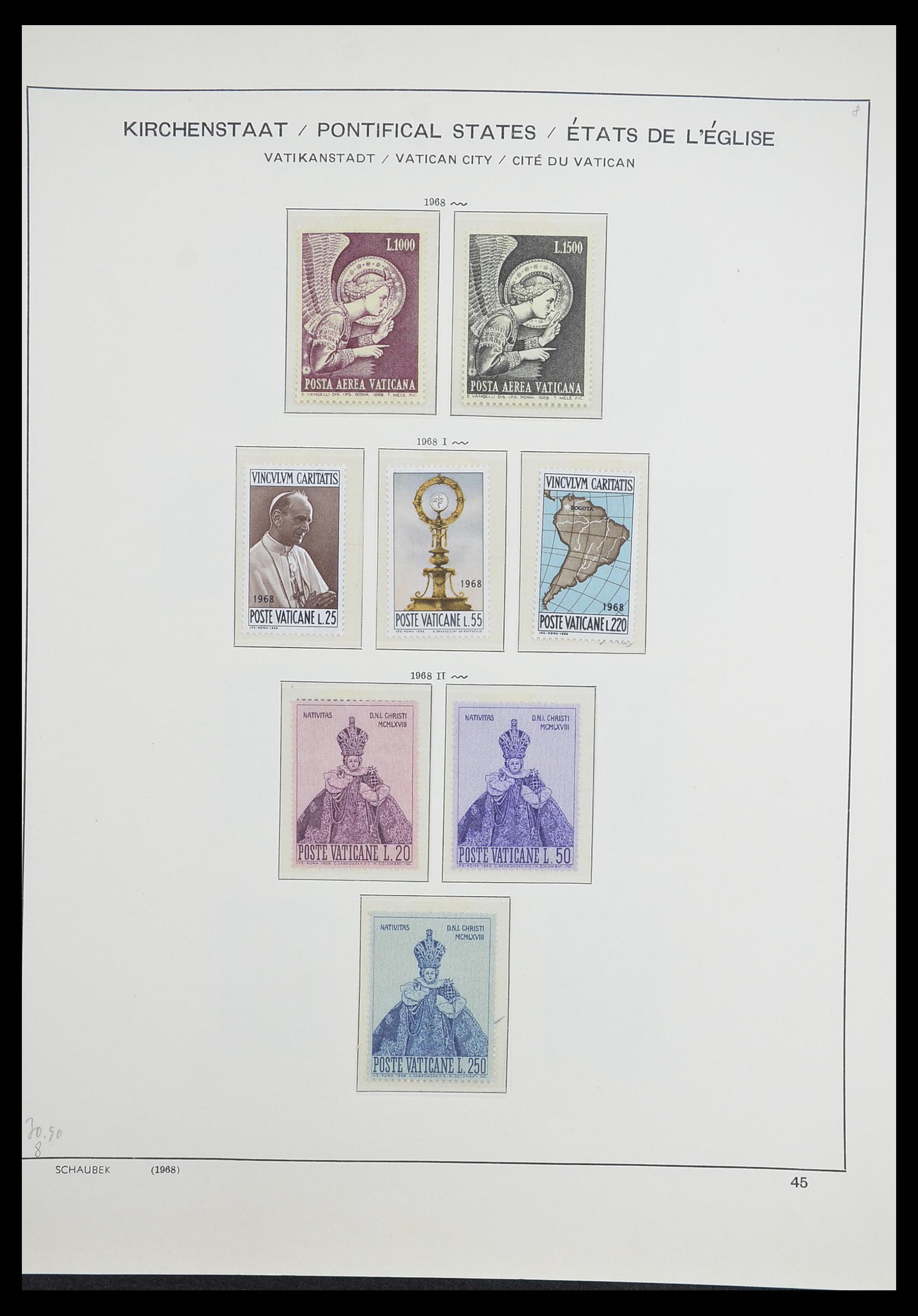 33231 048 - Postzegelverzameling 33231 Vaticaan 1852-1996.
