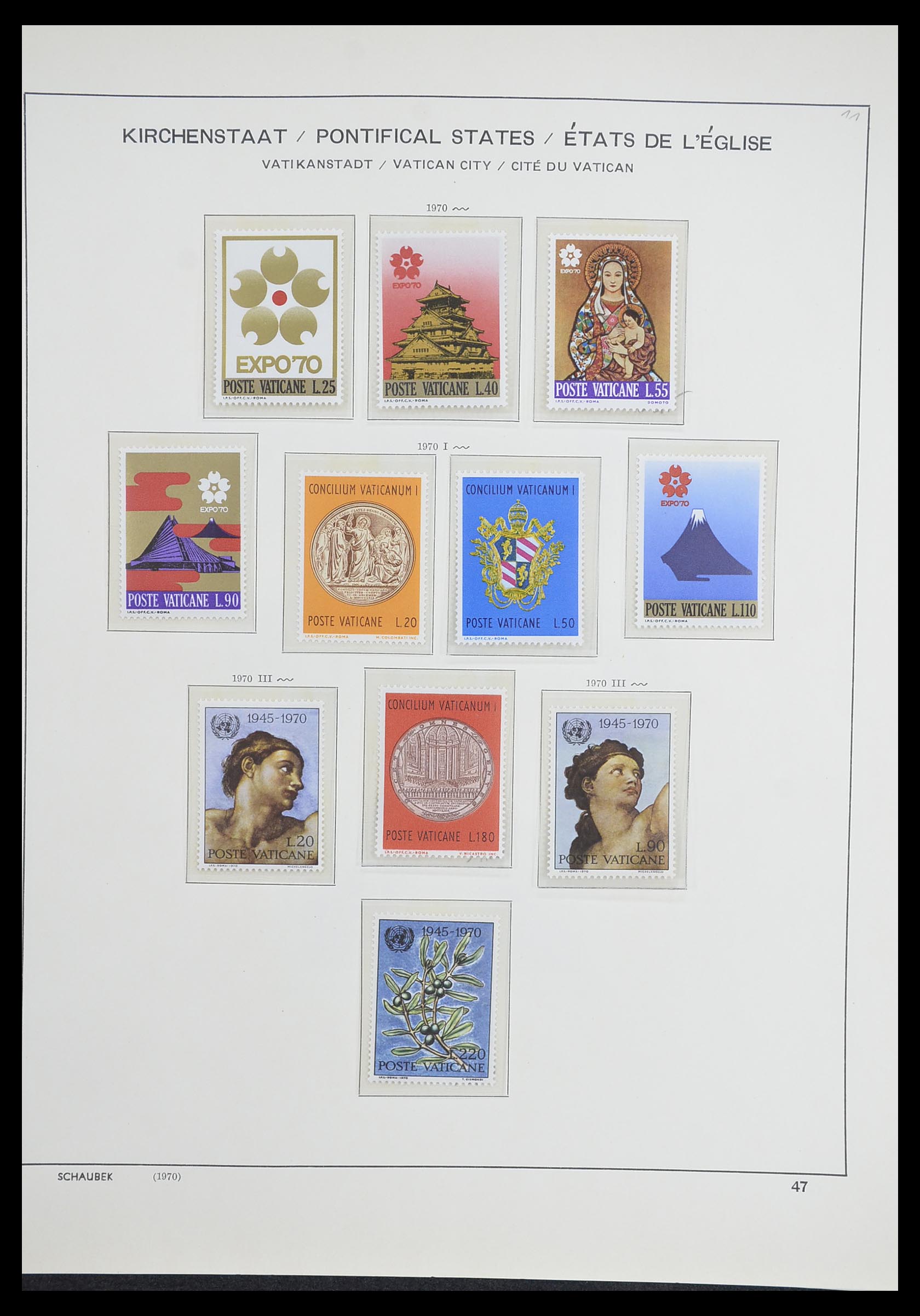 33231 050 - Postzegelverzameling 33231 Vaticaan 1852-1996.