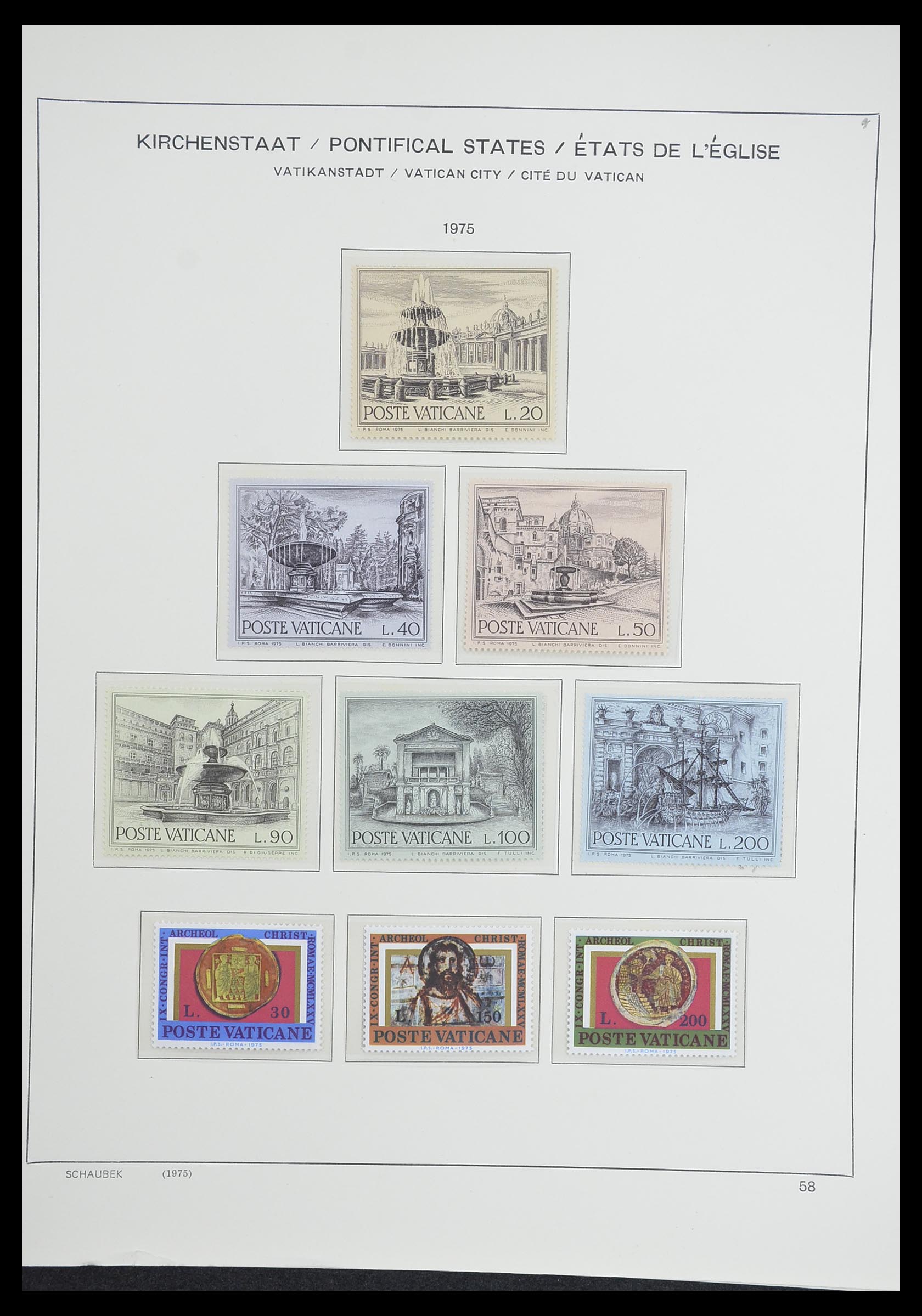 33231 062 - Postzegelverzameling 33231 Vaticaan 1852-1996.