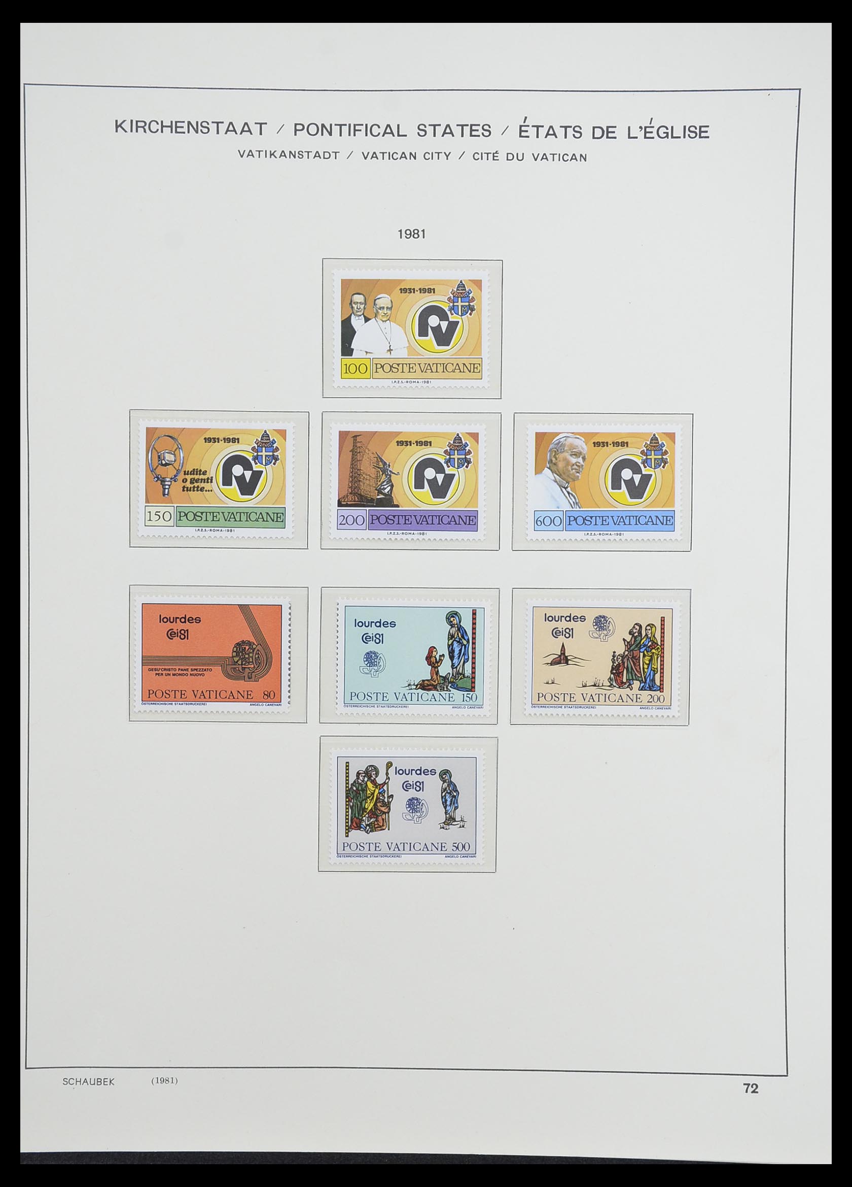 33231 076 - Postzegelverzameling 33231 Vaticaan 1852-1996.