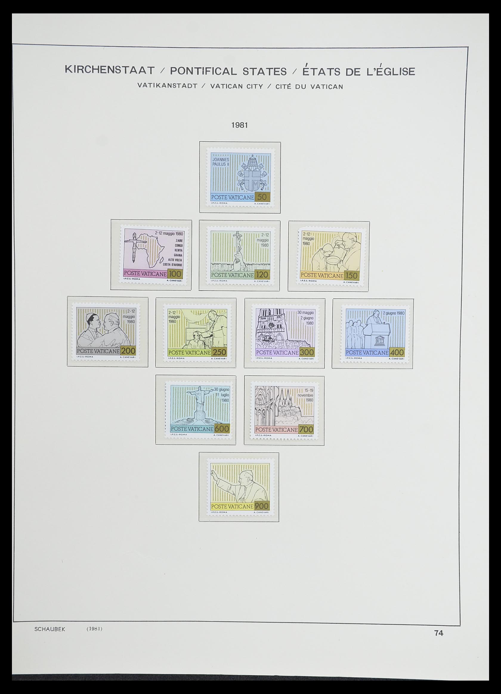 33231 078 - Postzegelverzameling 33231 Vaticaan 1852-1996.