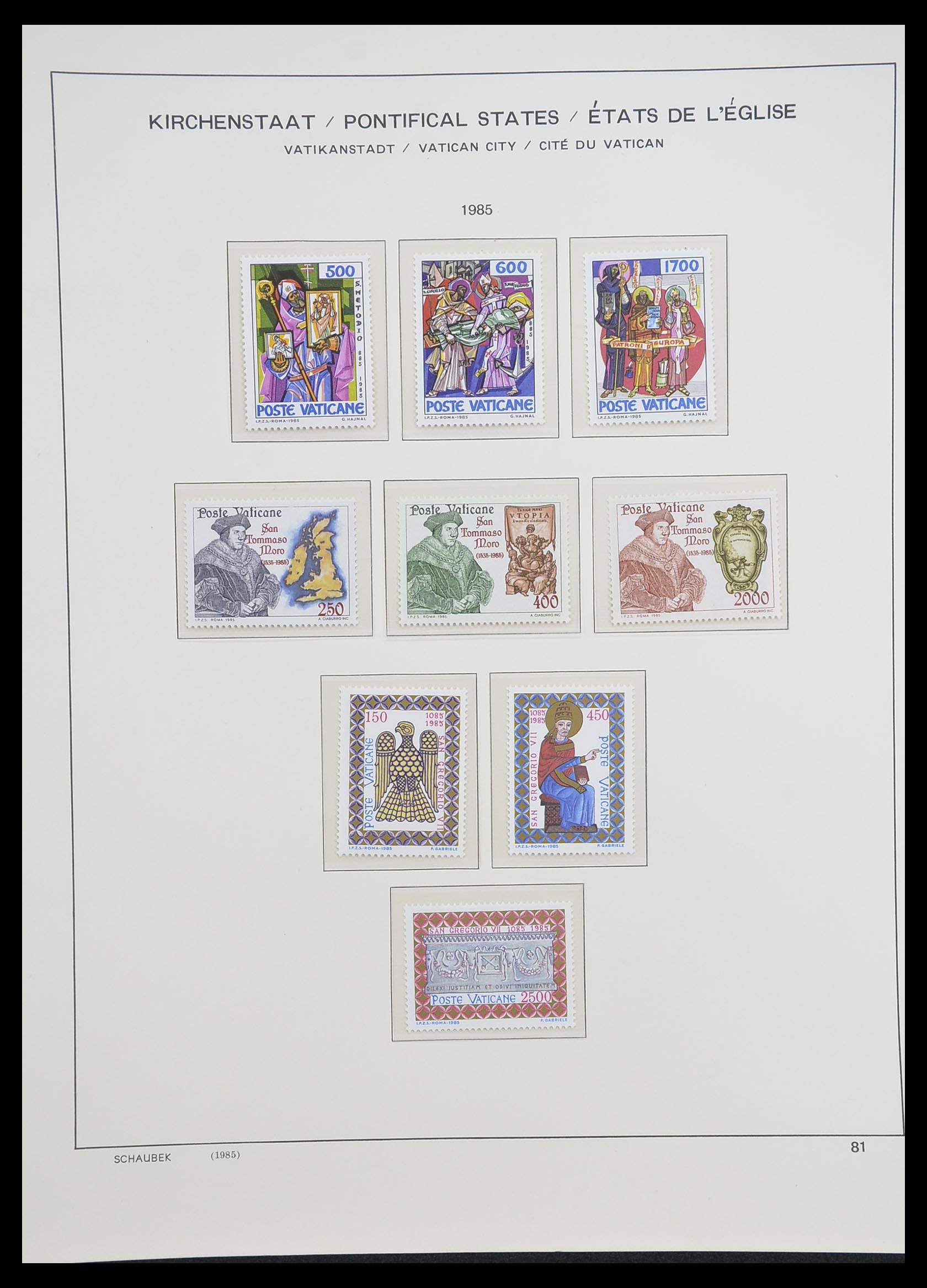 33231 091 - Postzegelverzameling 33231 Vaticaan 1852-1996.