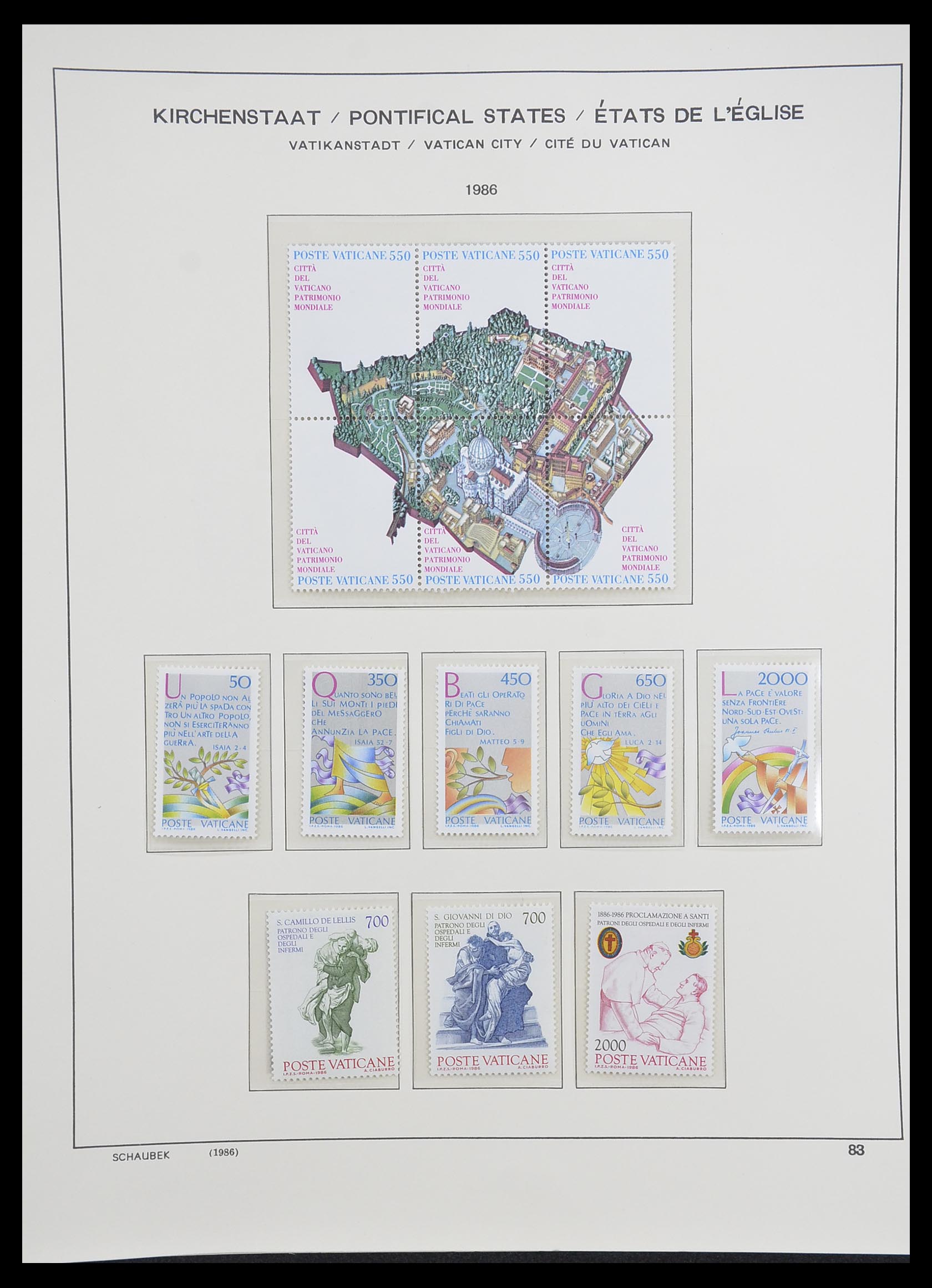33231 093 - Postzegelverzameling 33231 Vaticaan 1852-1996.