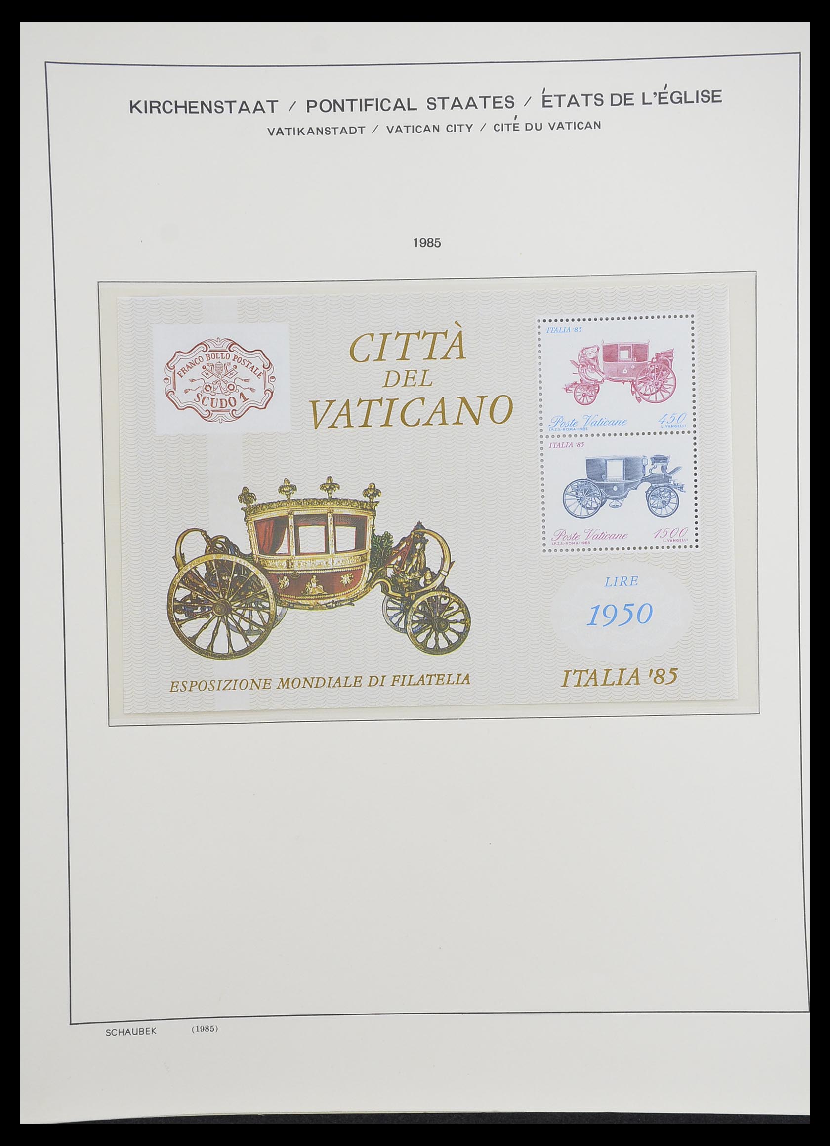 33231 095 - Postzegelverzameling 33231 Vaticaan 1852-1996.
