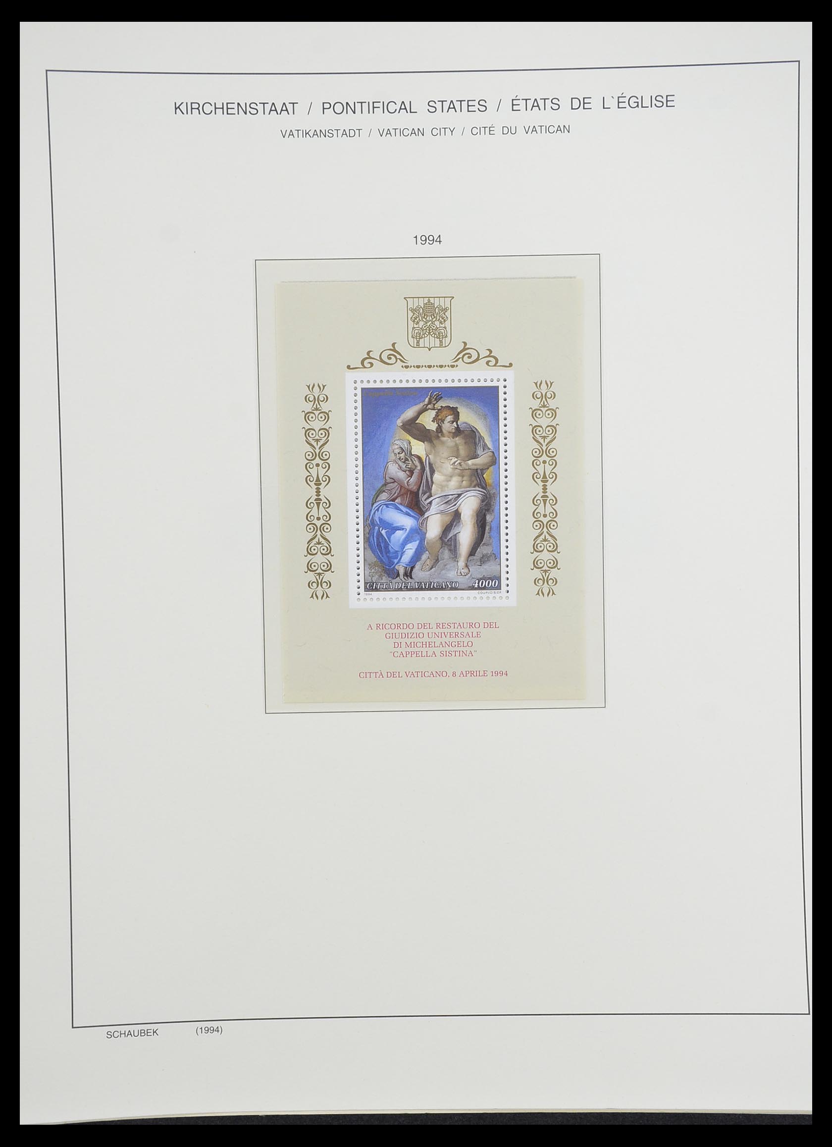 33231 096 - Postzegelverzameling 33231 Vaticaan 1852-1996.