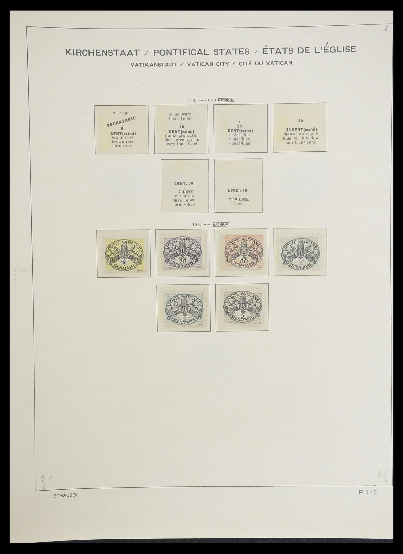 33231 097 - Postzegelverzameling 33231 Vaticaan 1852-1996.