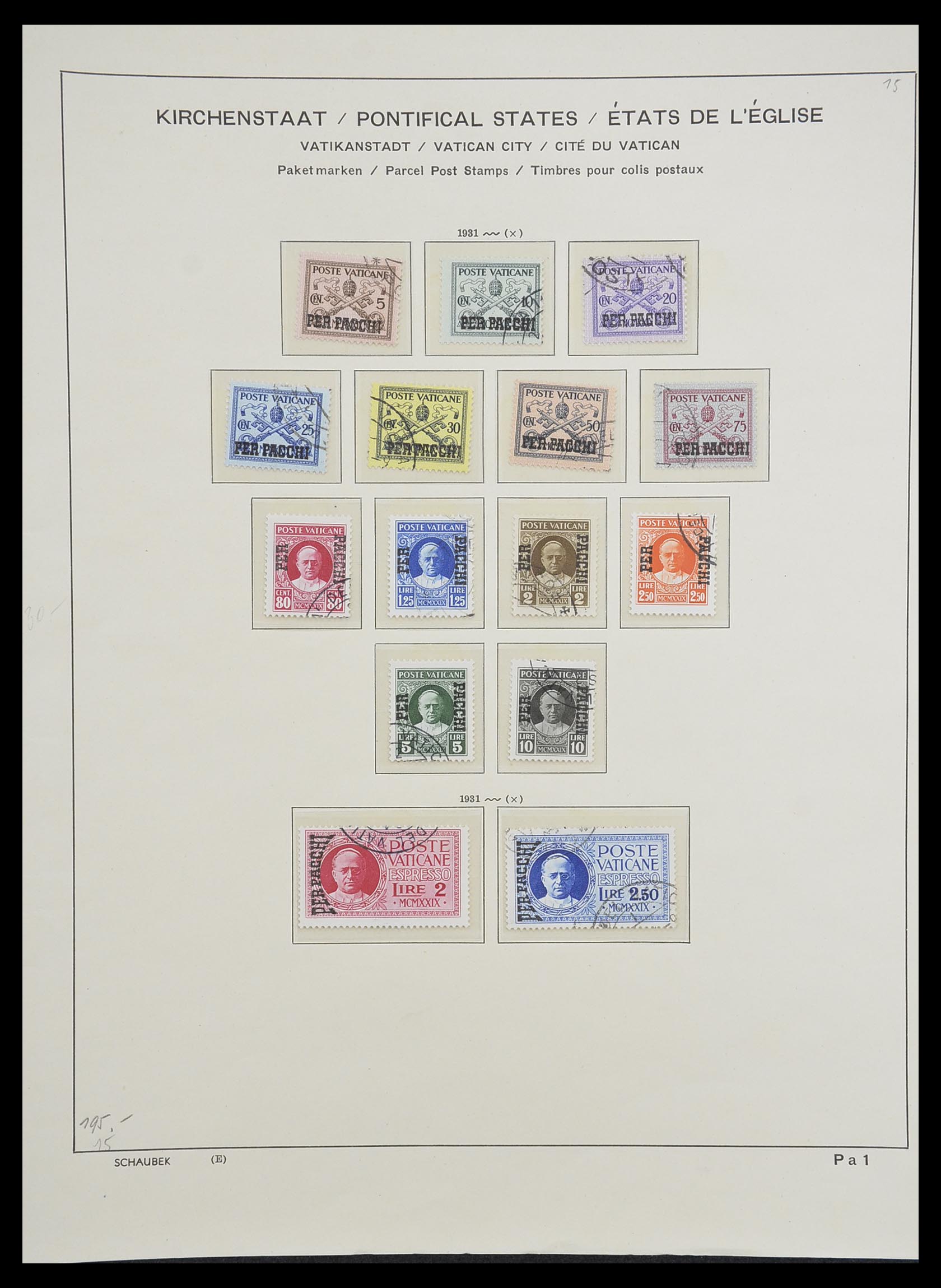 33231 100 - Postzegelverzameling 33231 Vaticaan 1852-1996.