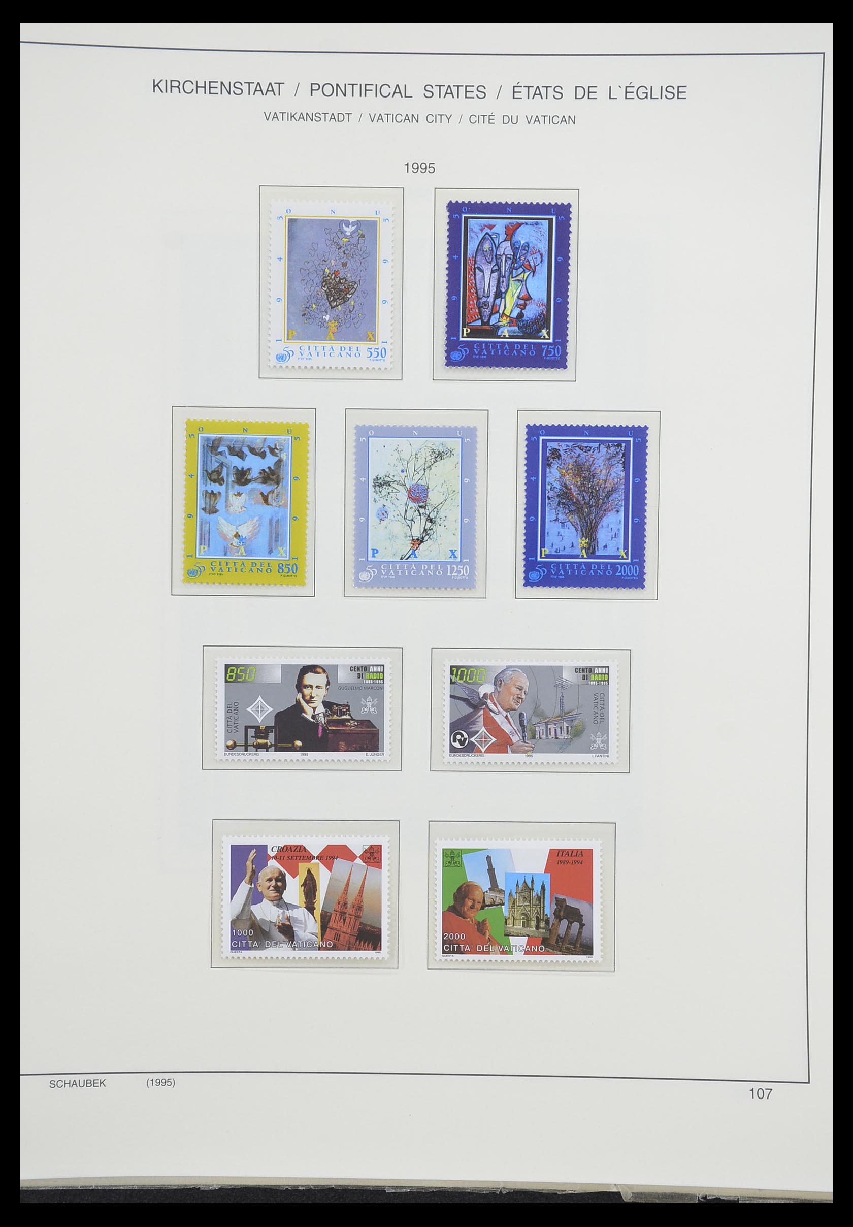 33231 128 - Postzegelverzameling 33231 Vaticaan 1852-1996.