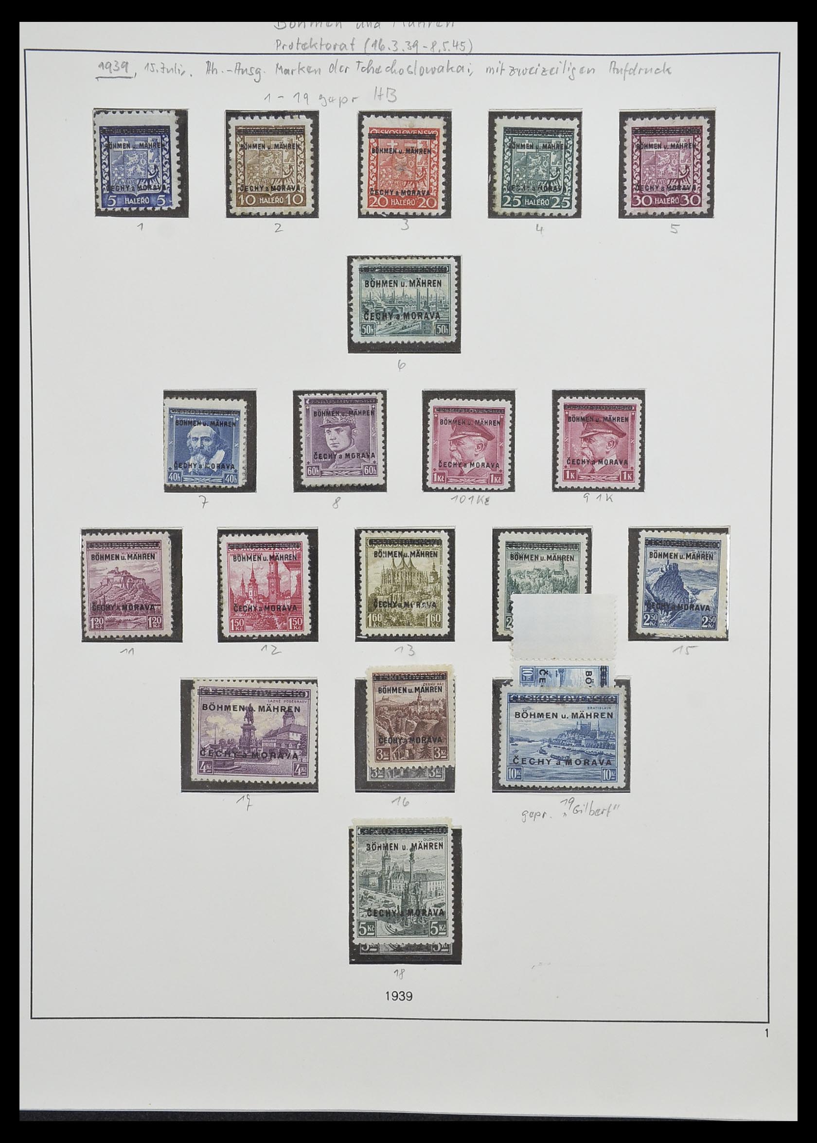 33235 001 - Postzegelverzameling 33235 Duitse bezetting WO II 1938-1945.