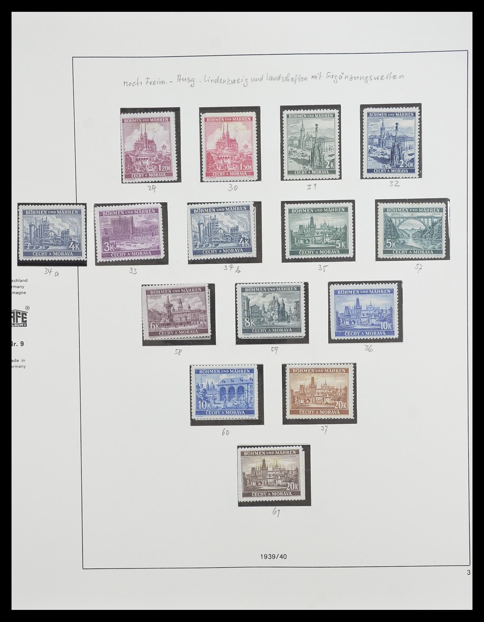 33235 003 - Postzegelverzameling 33235 Duitse bezetting WO II 1938-1945.