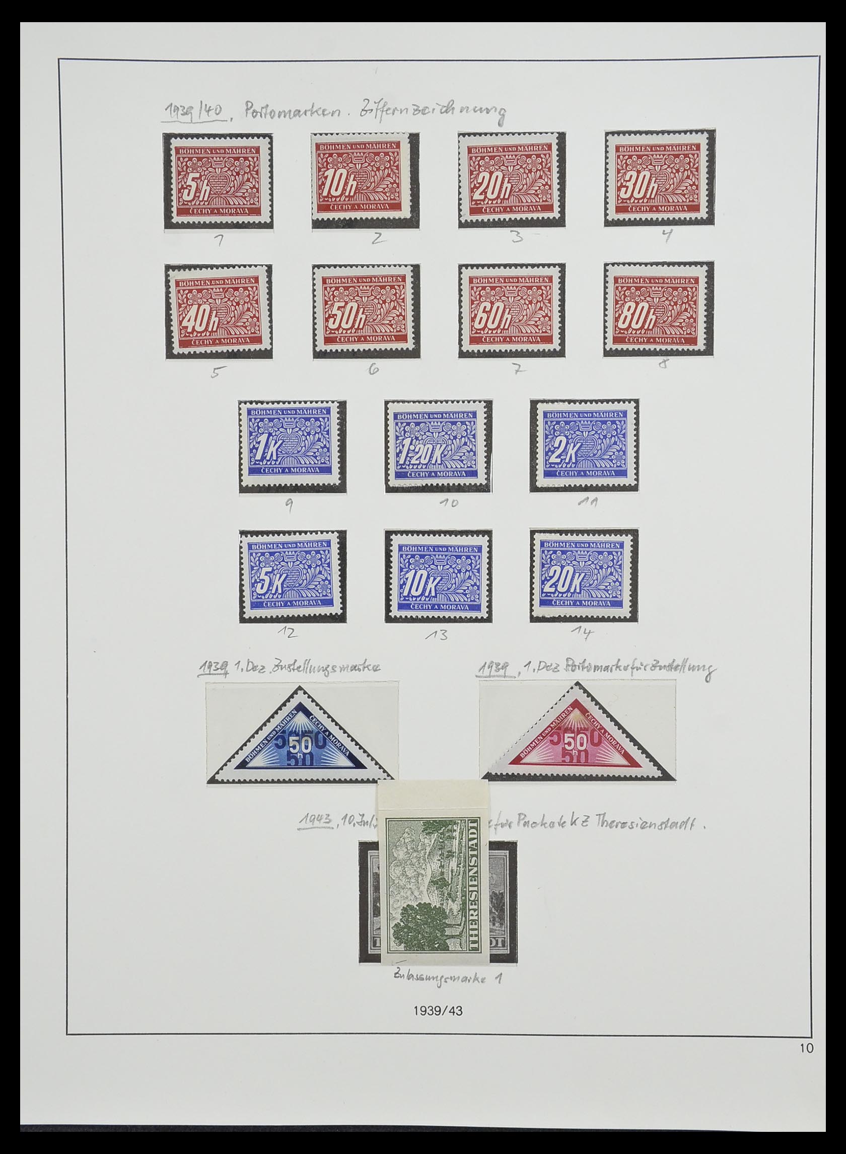 33235 010 - Postzegelverzameling 33235 Duitse bezetting WO II 1938-1945.