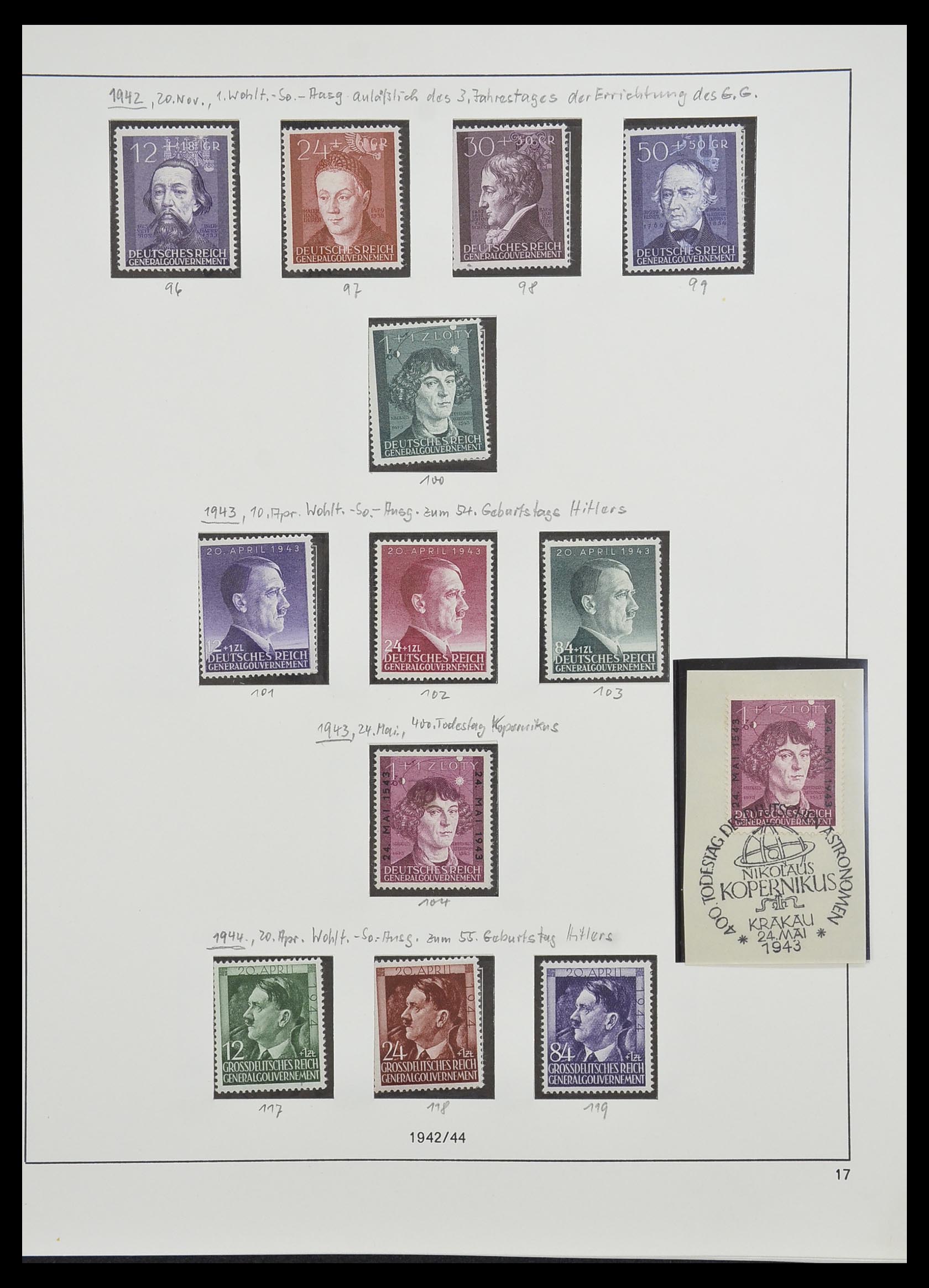 33235 018 - Postzegelverzameling 33235 Duitse bezetting WO II 1938-1945.