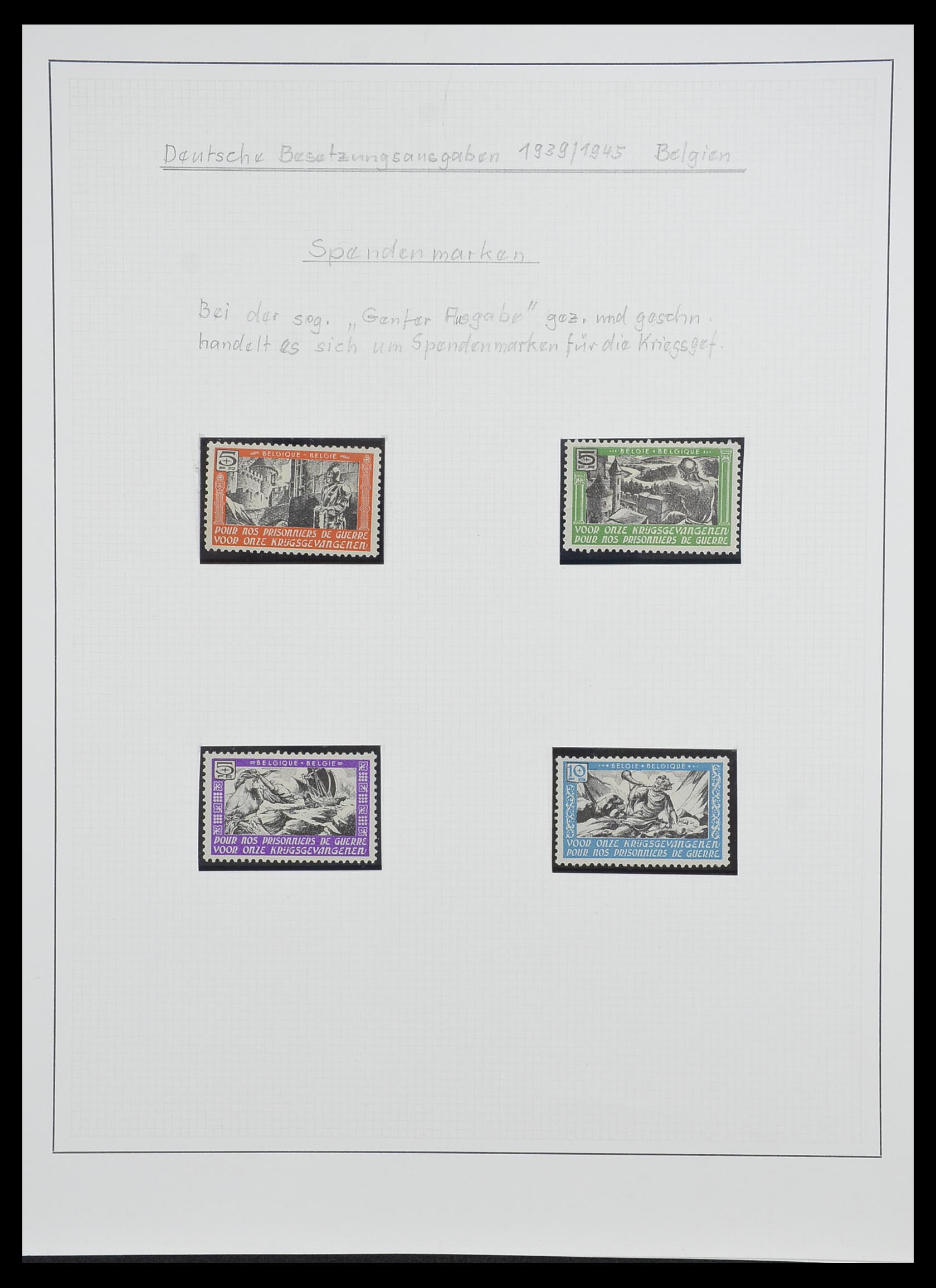 33235 025 - Postzegelverzameling 33235 Duitse bezetting WO II 1938-1945.