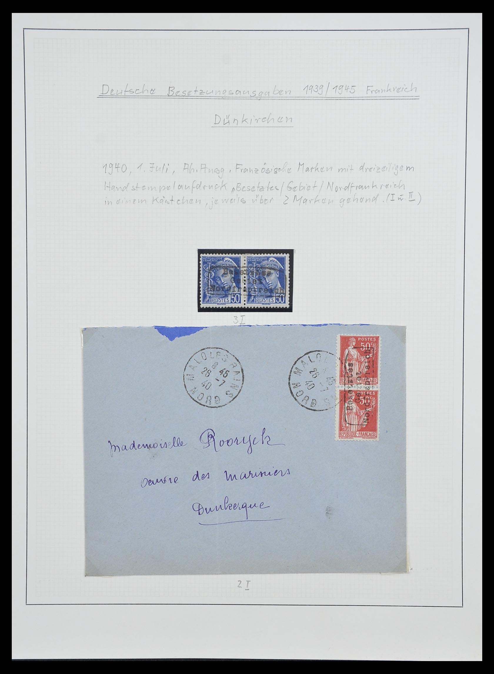 33235 027 - Postzegelverzameling 33235 Duitse bezetting WO II 1938-1945.