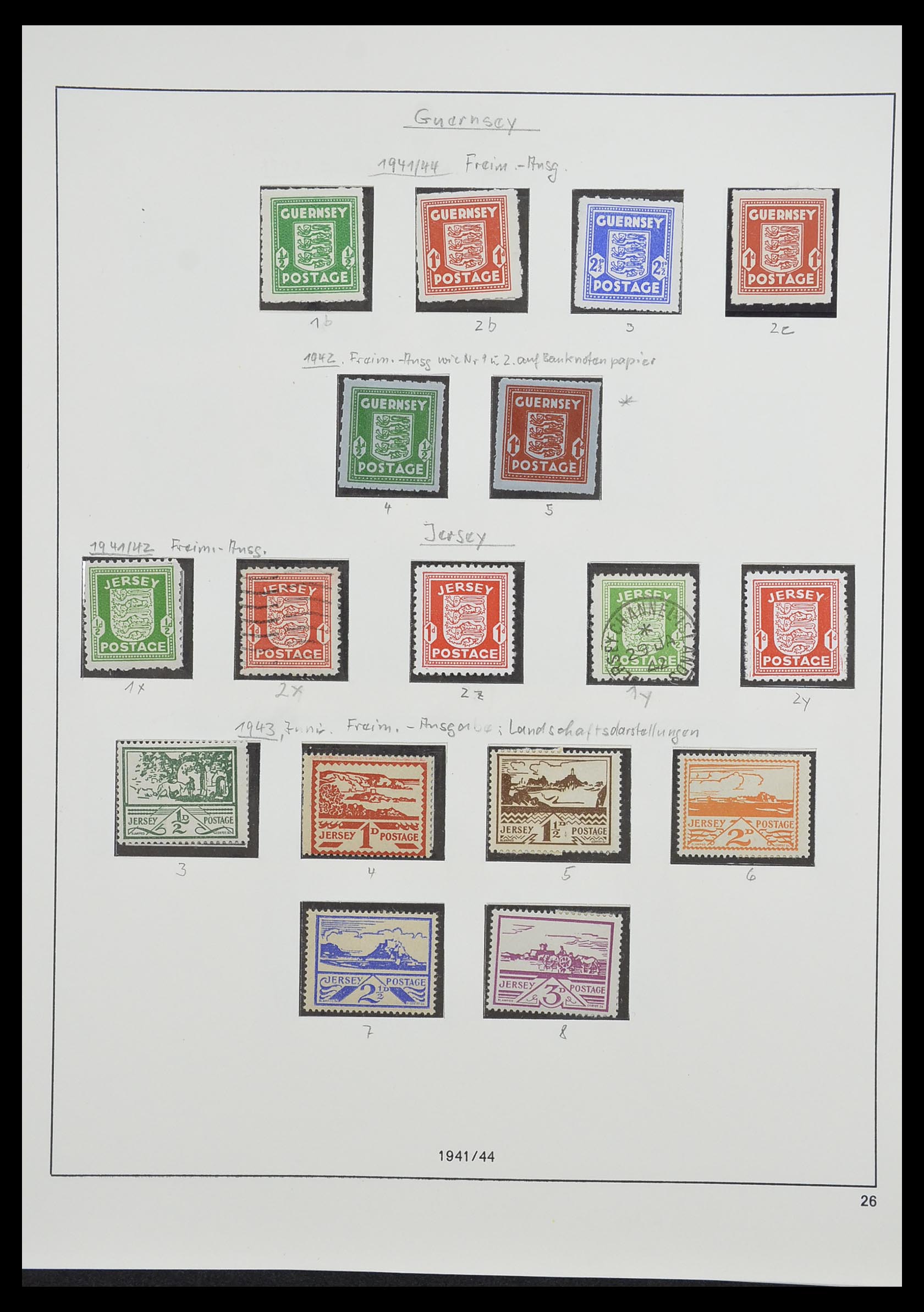 33235 035 - Postzegelverzameling 33235 Duitse bezetting WO II 1938-1945.