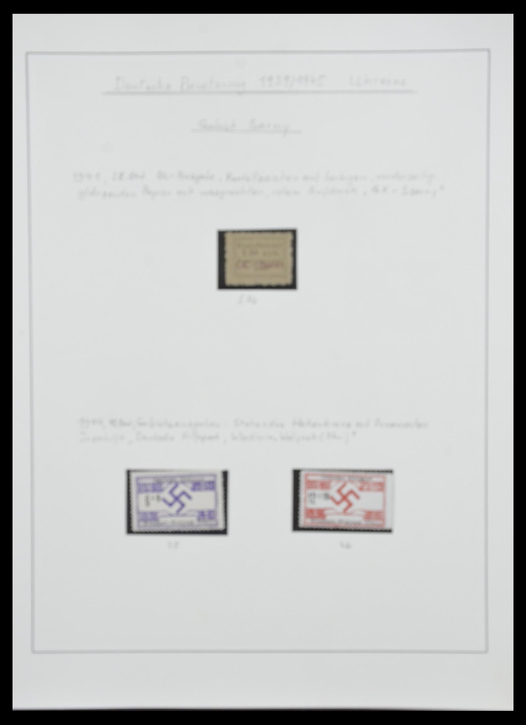 33235 047 - Postzegelverzameling 33235 Duitse bezetting WO II 1938-1945.