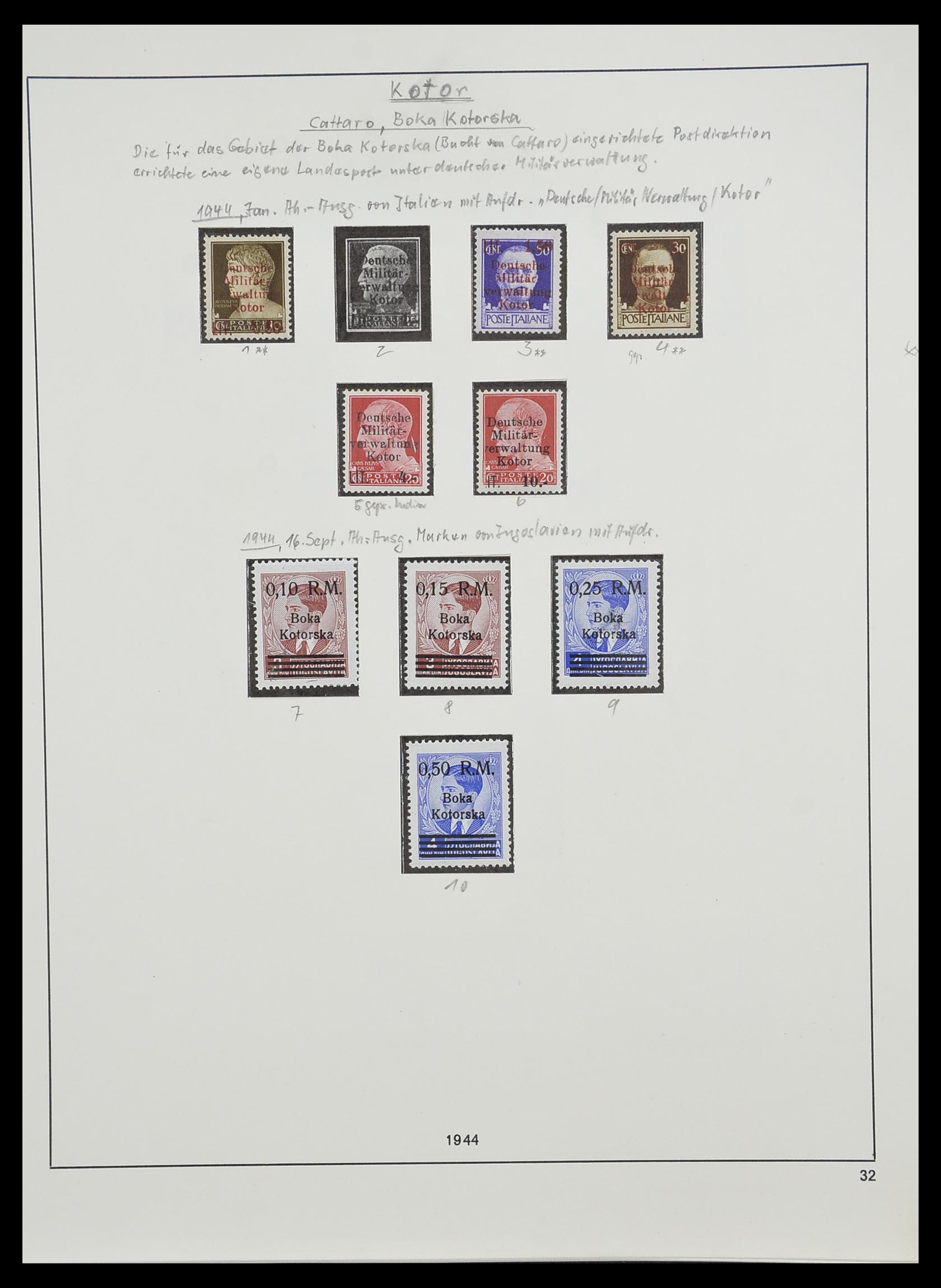33235 049 - Postzegelverzameling 33235 Duitse bezetting WO II 1938-1945.