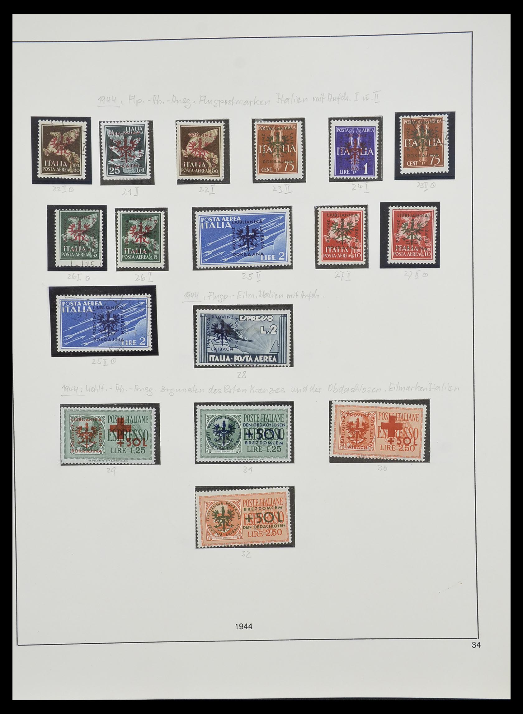 33235 051 - Postzegelverzameling 33235 Duitse bezetting WO II 1938-1945.