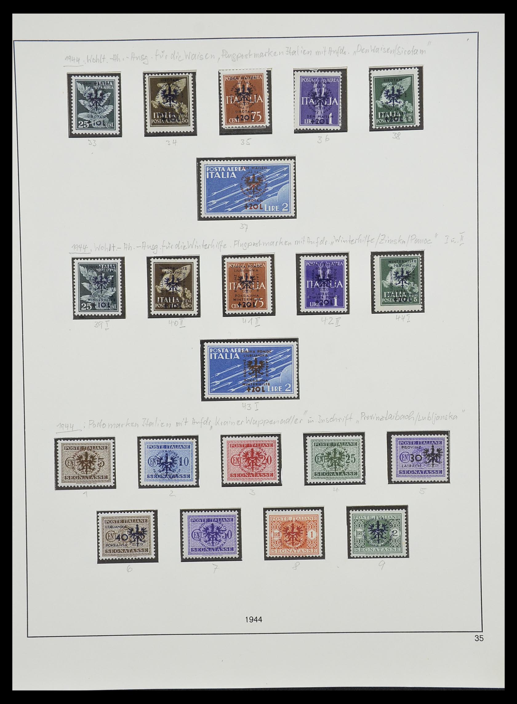33235 052 - Postzegelverzameling 33235 Duitse bezetting WO II 1938-1945.