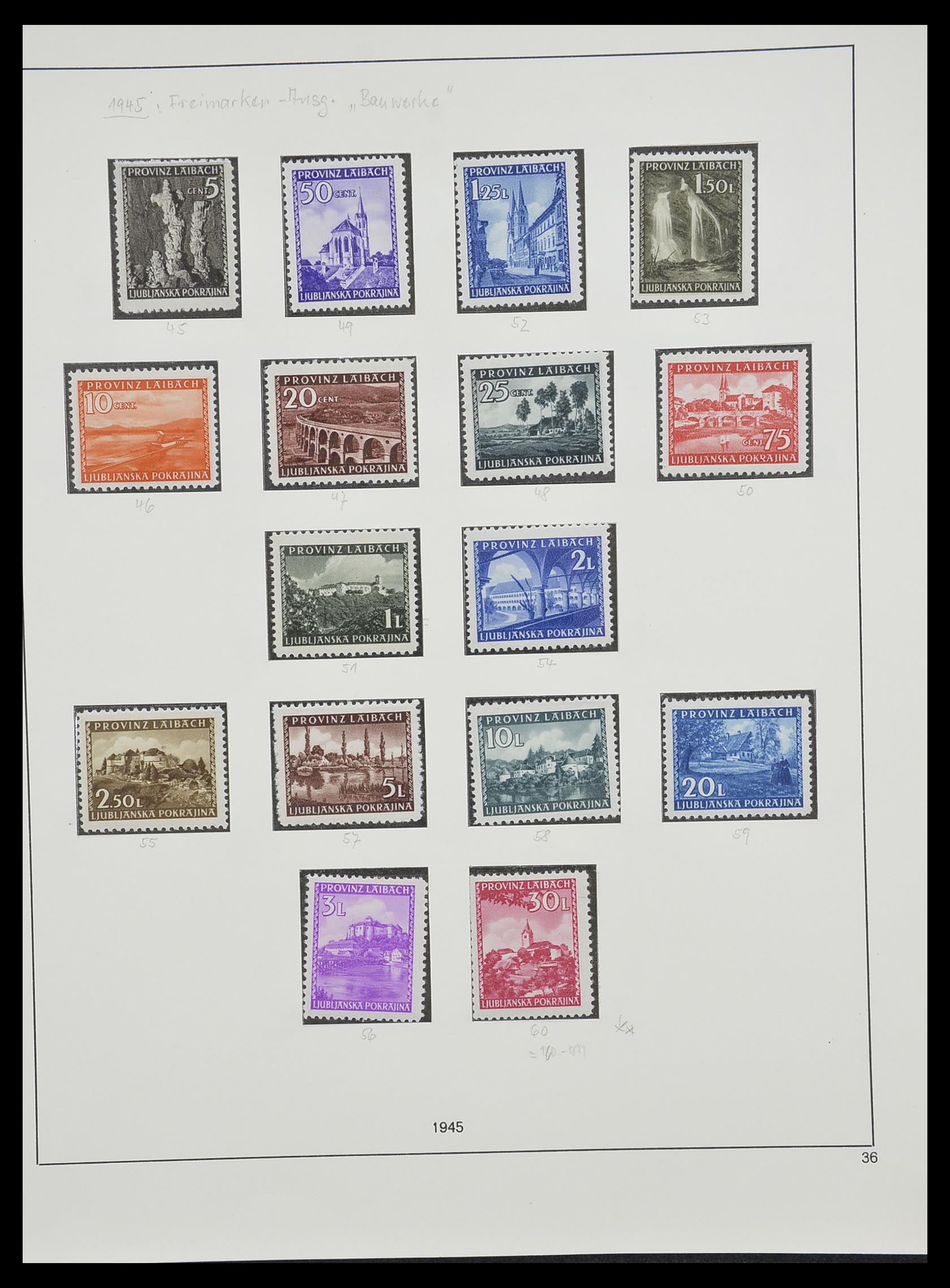 33235 053 - Postzegelverzameling 33235 Duitse bezetting WO II 1938-1945.